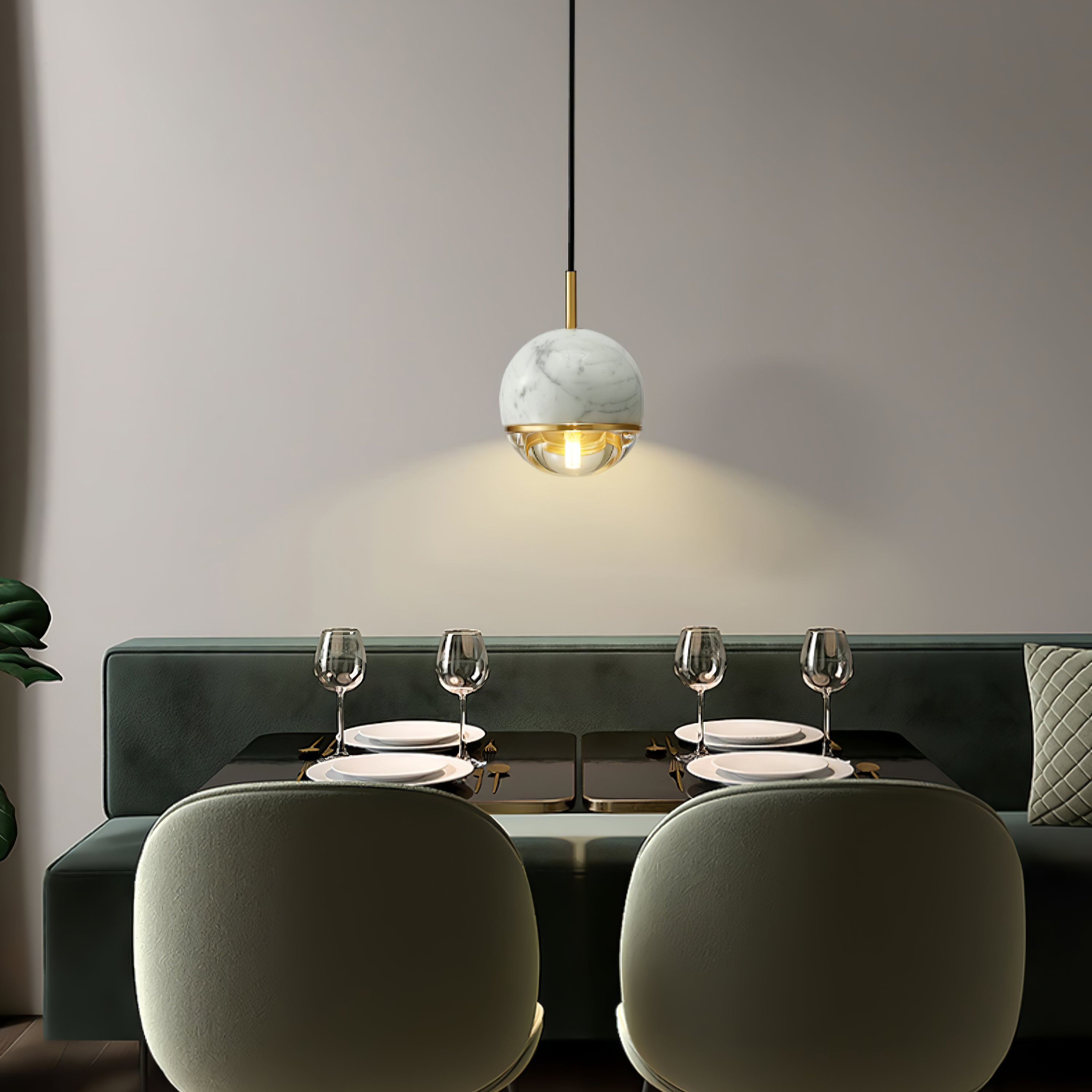 Marble Balls Pendant Lamp - Lumpaz