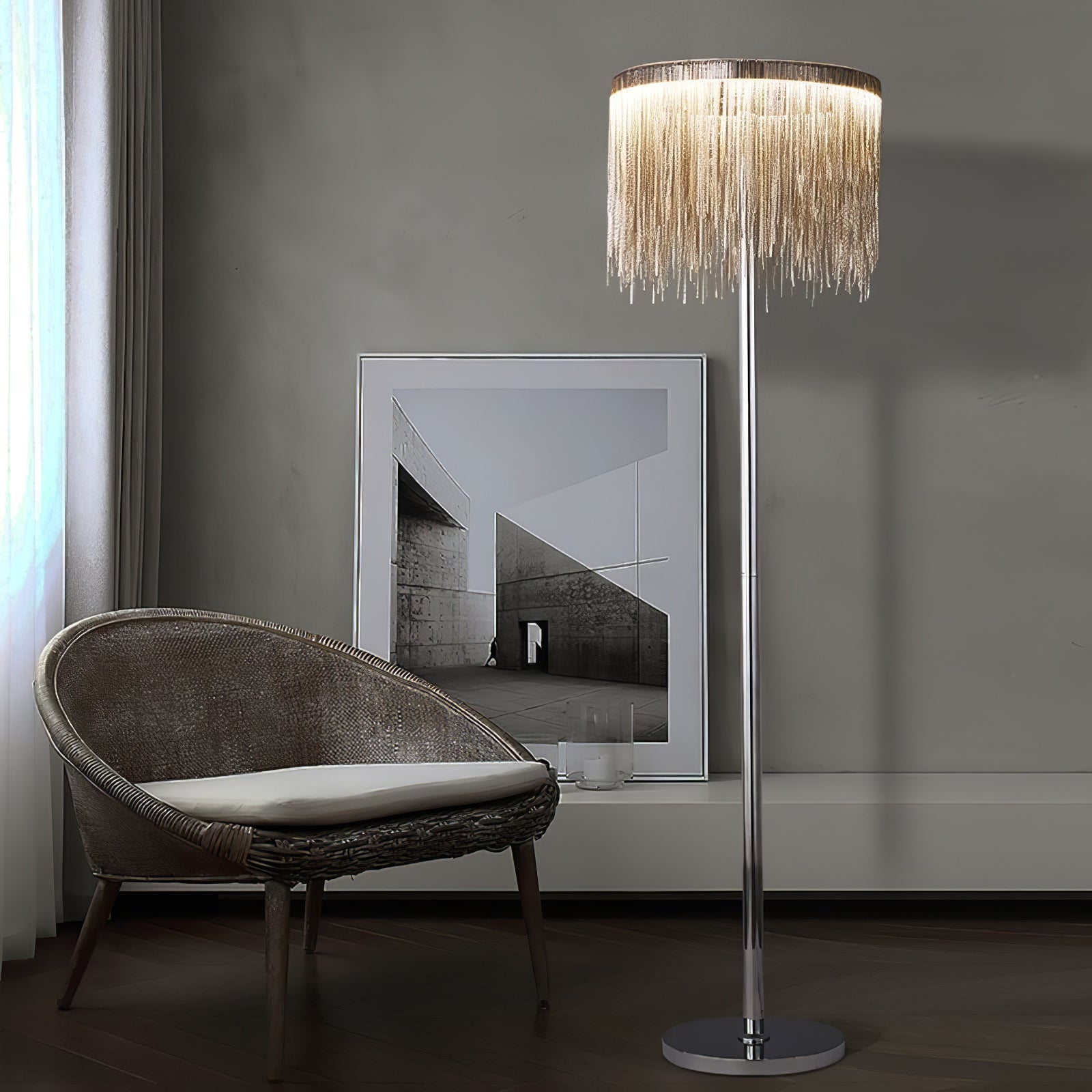 Cadena Tassel Floor Lamp - Lumpaz