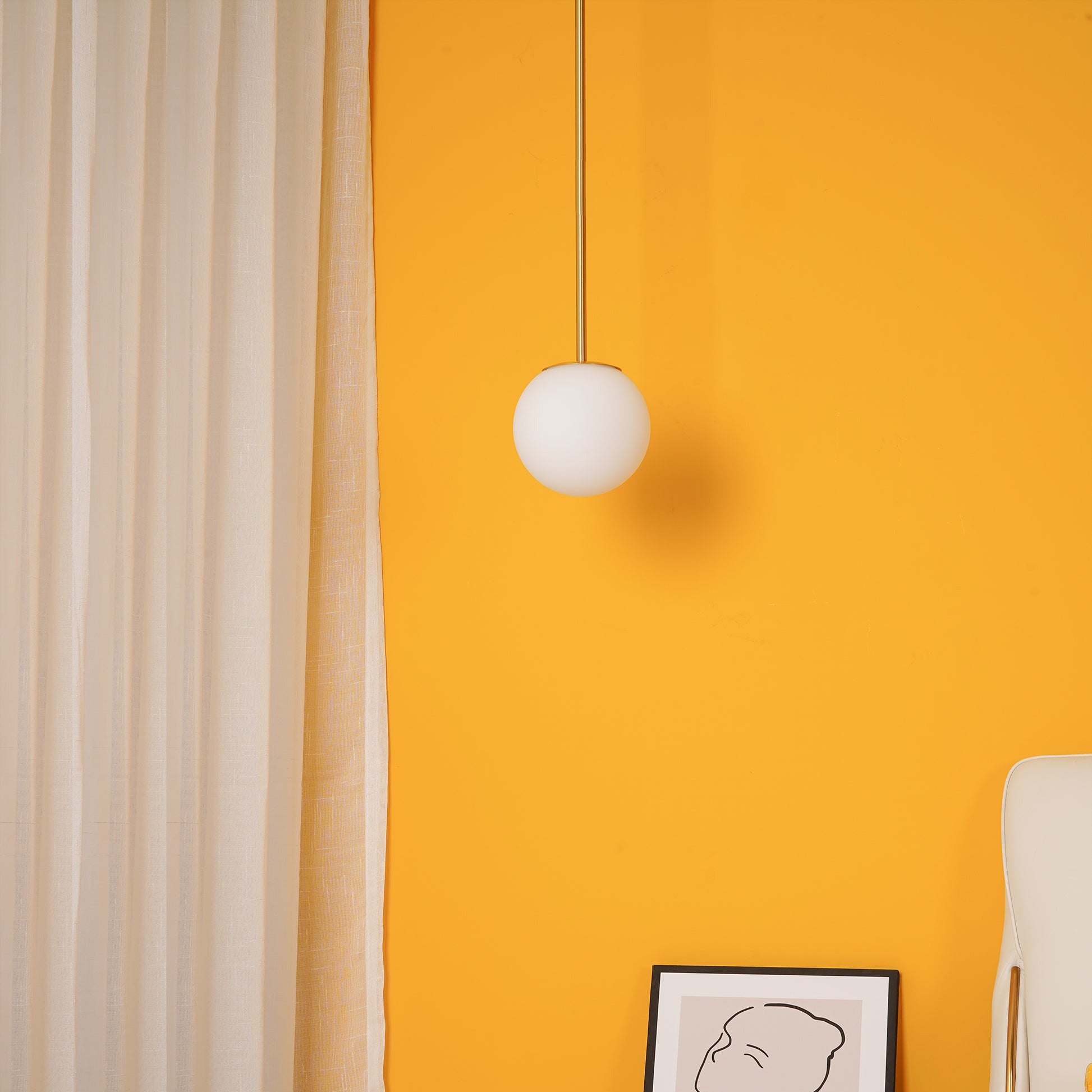 Brass Architectural Pendant Light - Lumpaz