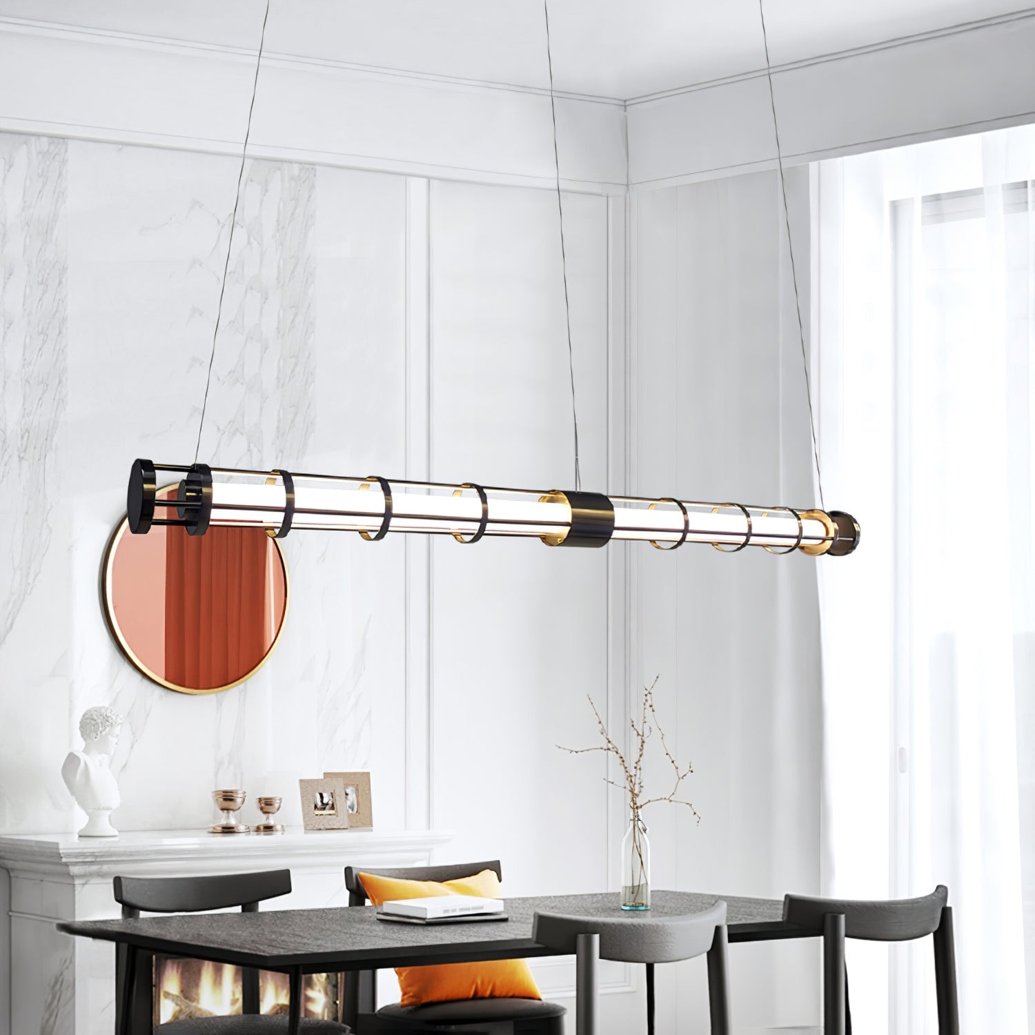 Round Tube Pendant Lamp - Lumpaz