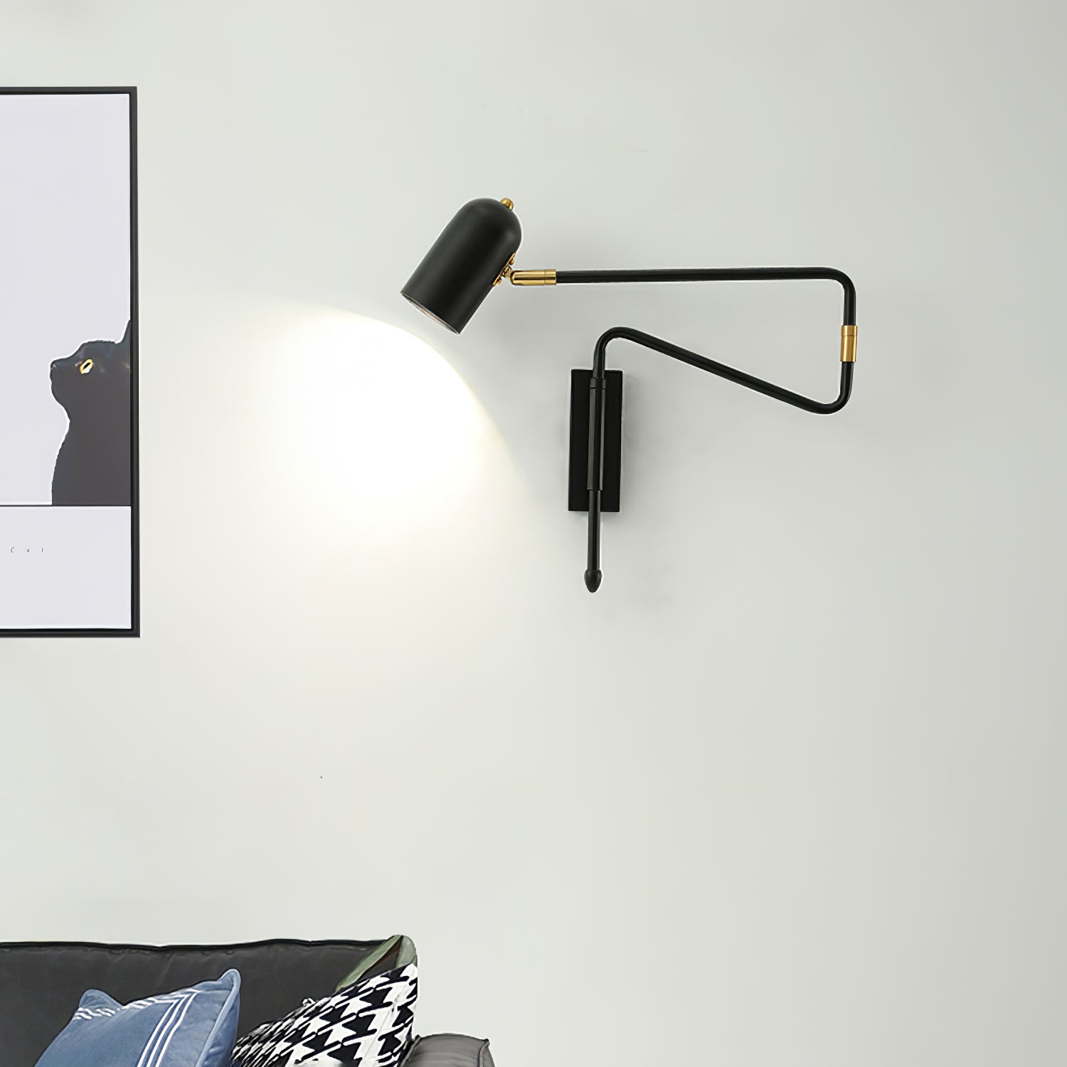 Long Arm Rotating Wall Lamp - Lumpaz