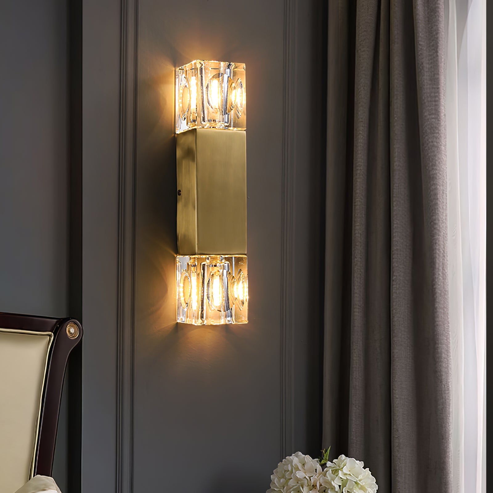 Rectangle Crystal Wall Lamp - Lumpaz