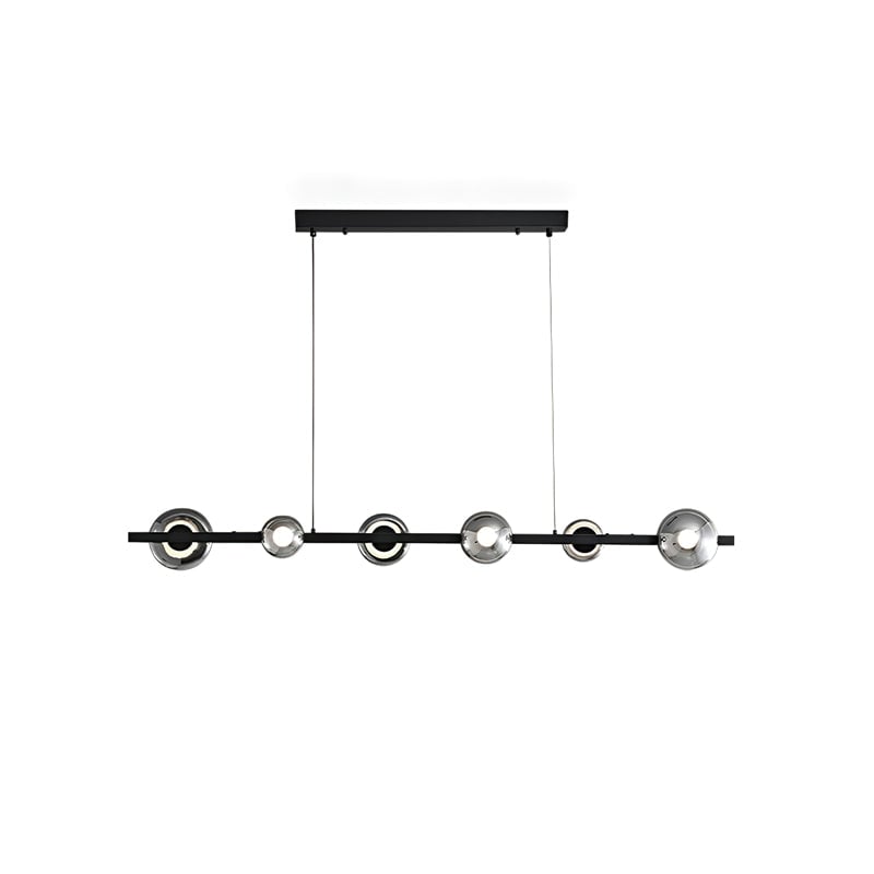 Brass Bar Glass Chandelier - Lumpaz