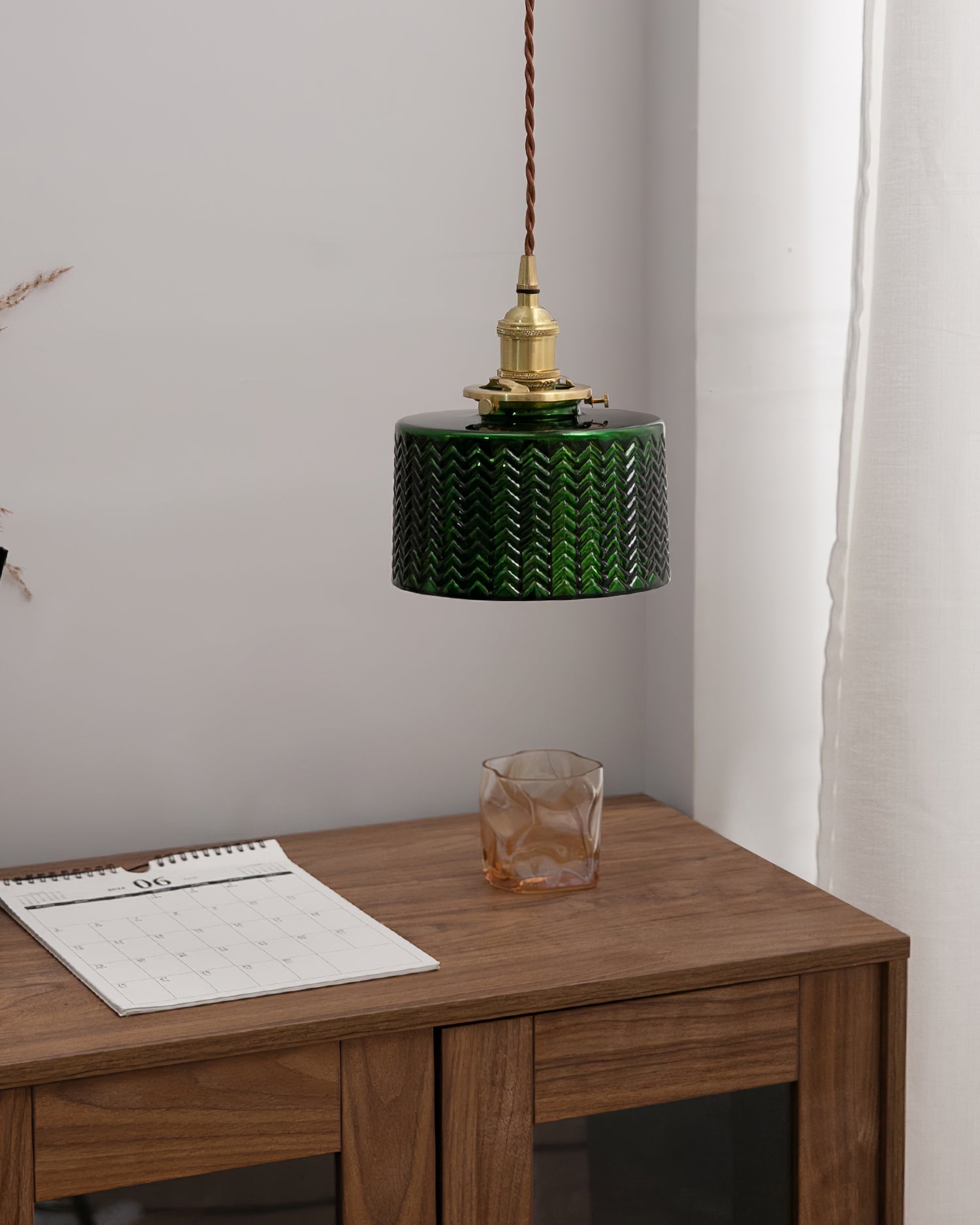 Green Glass Pendant Lamp - Lumpaz