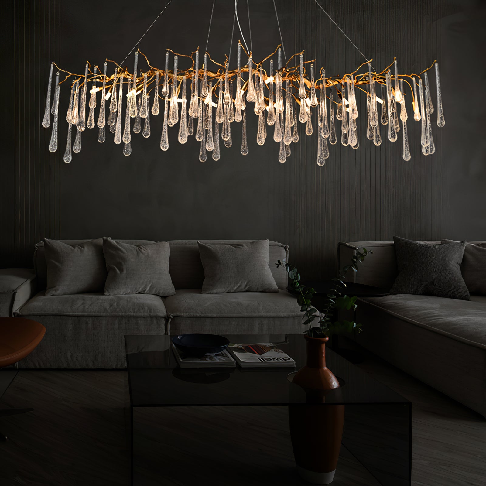 Aqua Makrama Chandeliers - Lumpaz