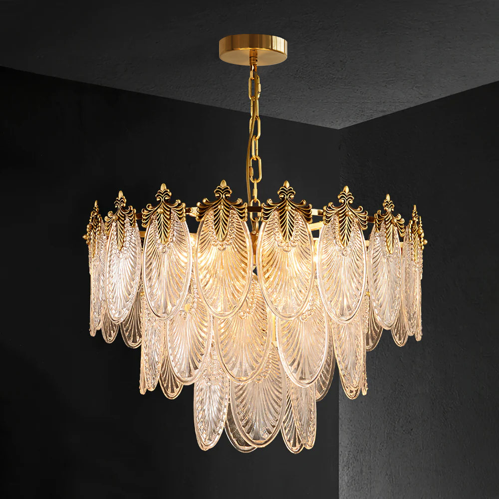 Brass Leaves Chandelier - Lumpaz