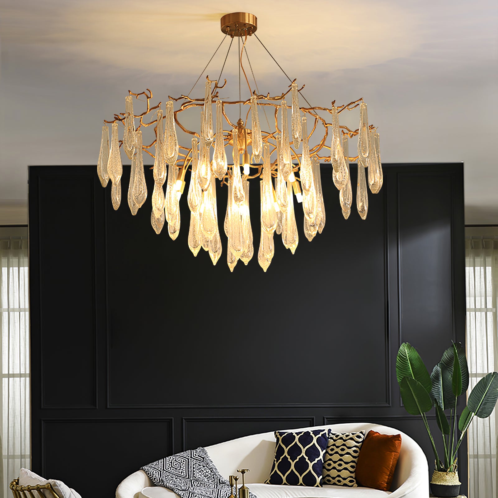 Branchs Brass Chandelier - Lumpaz