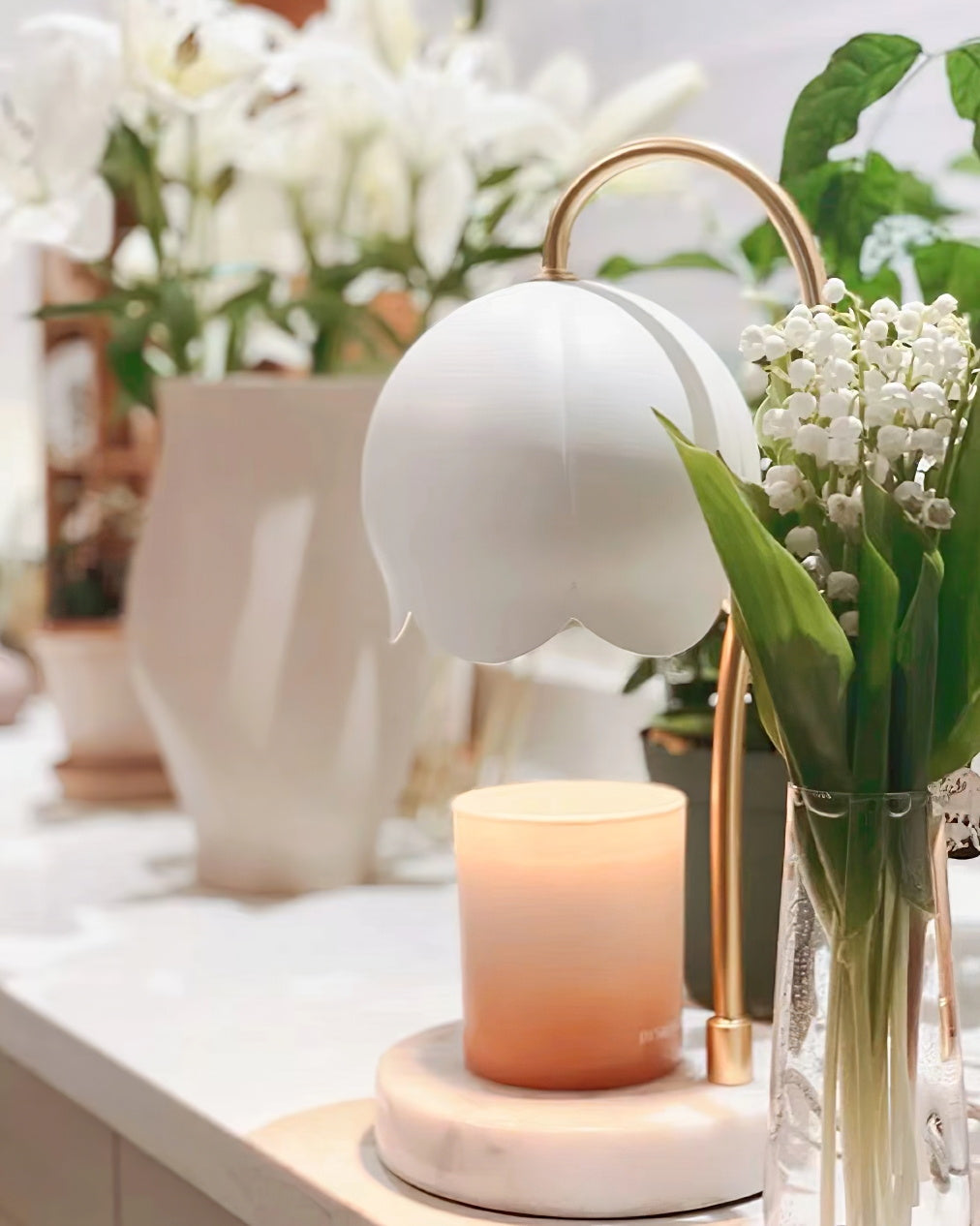 Flower Candle Warmer Lamp - Lumpaz