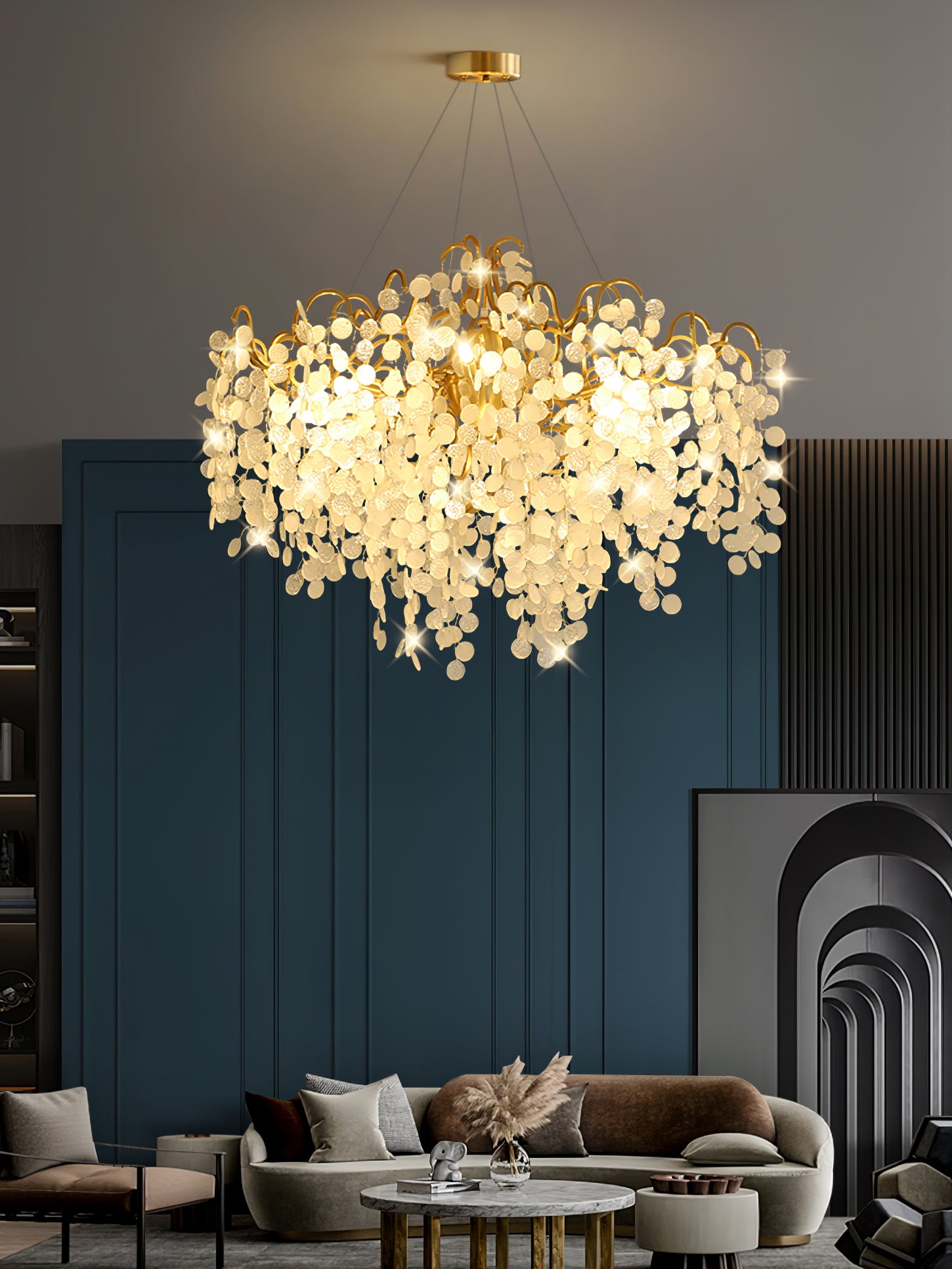 Shiro Noda Round Chandelier - Lumpaz