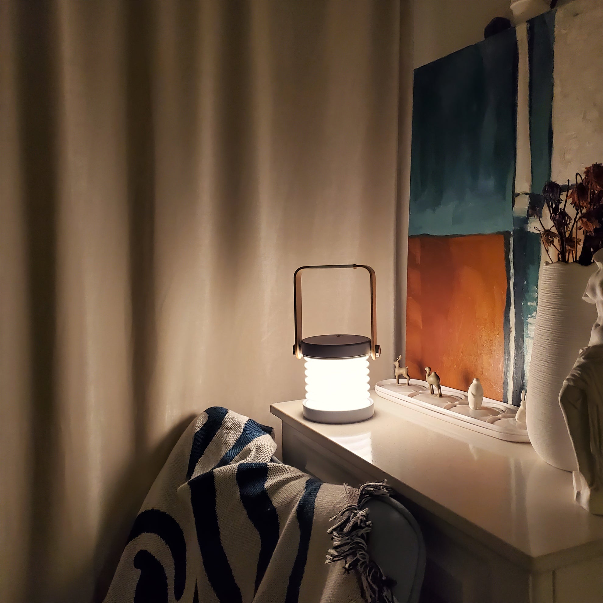 Portable Lantern Table Lamp - Lumpaz