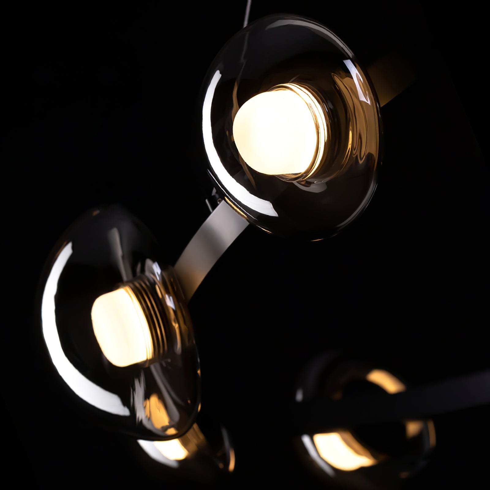 Brass Bar Glass Chandelier - Lumpaz