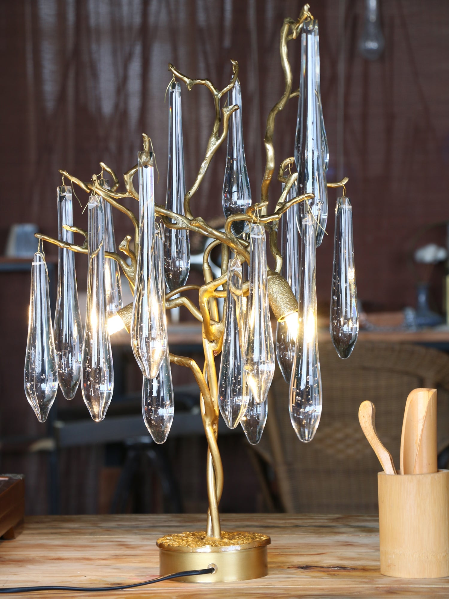 Aqua Willow Table Lamp - Lumpaz