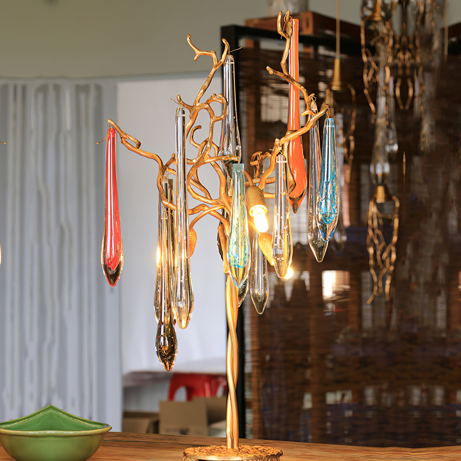 Aqua Willow Table Lamp - Lumpaz