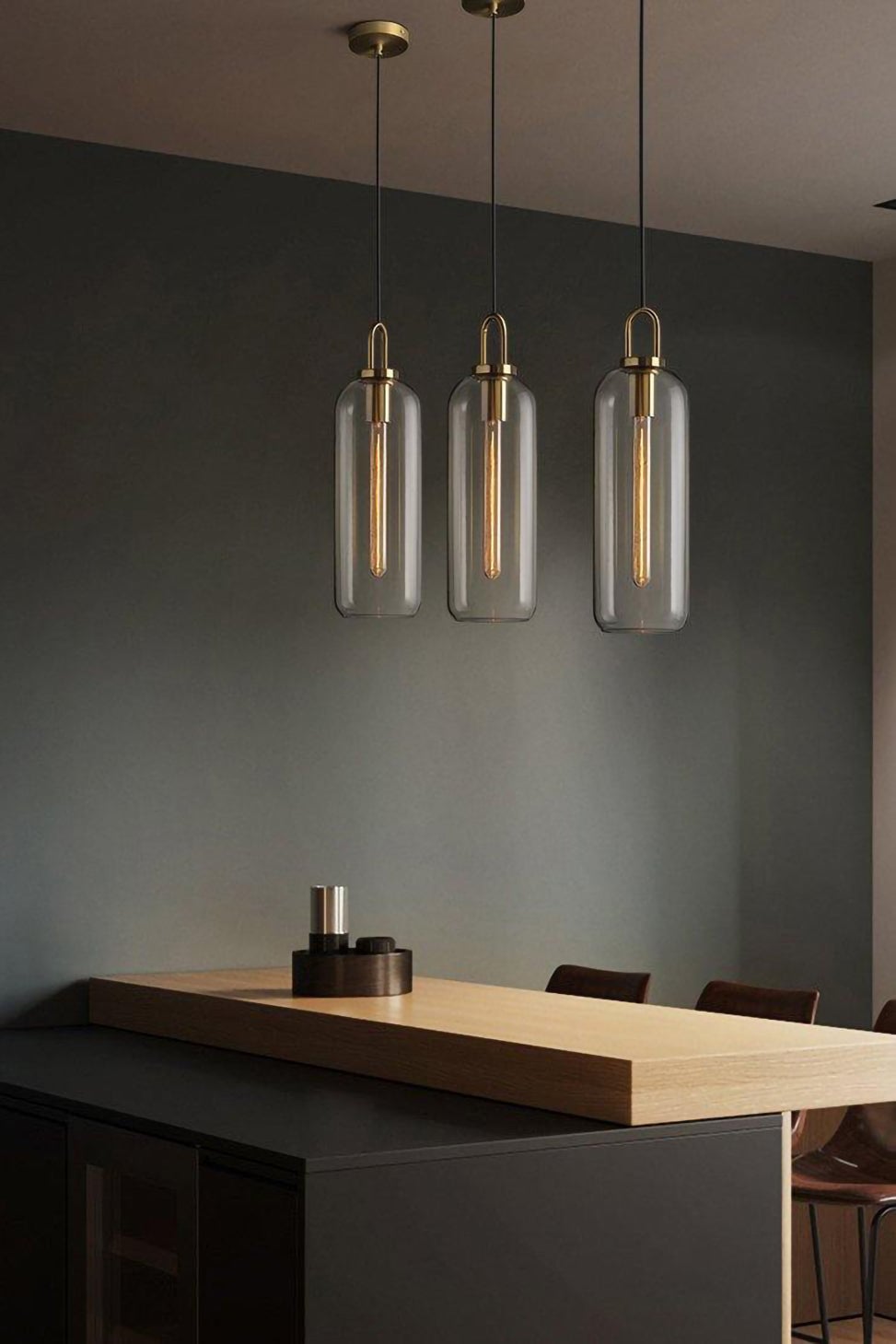 Pendulum Glass Pendant Lamp - Lumpaz