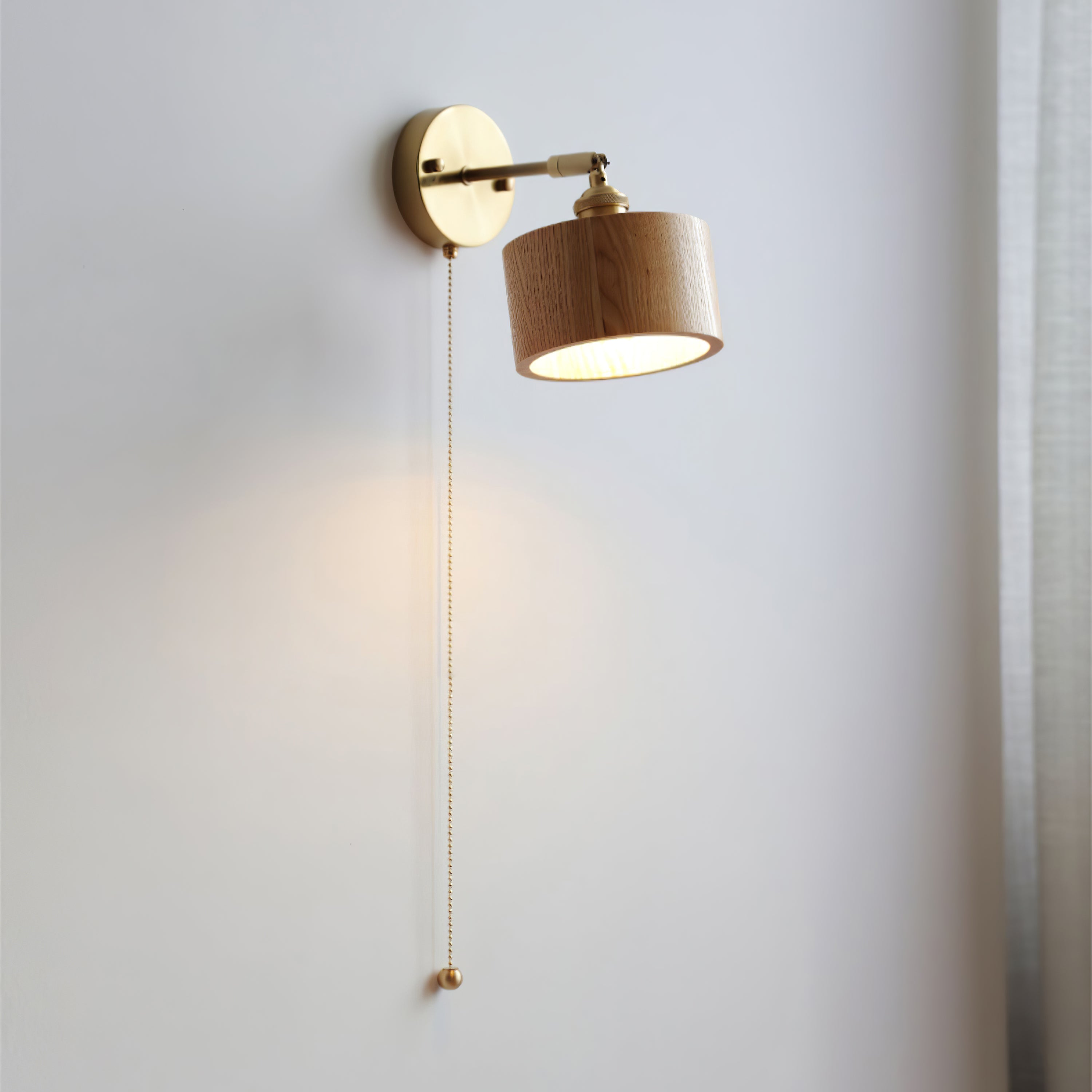 Rotatable Wooden Wall Lamp - Lumpaz