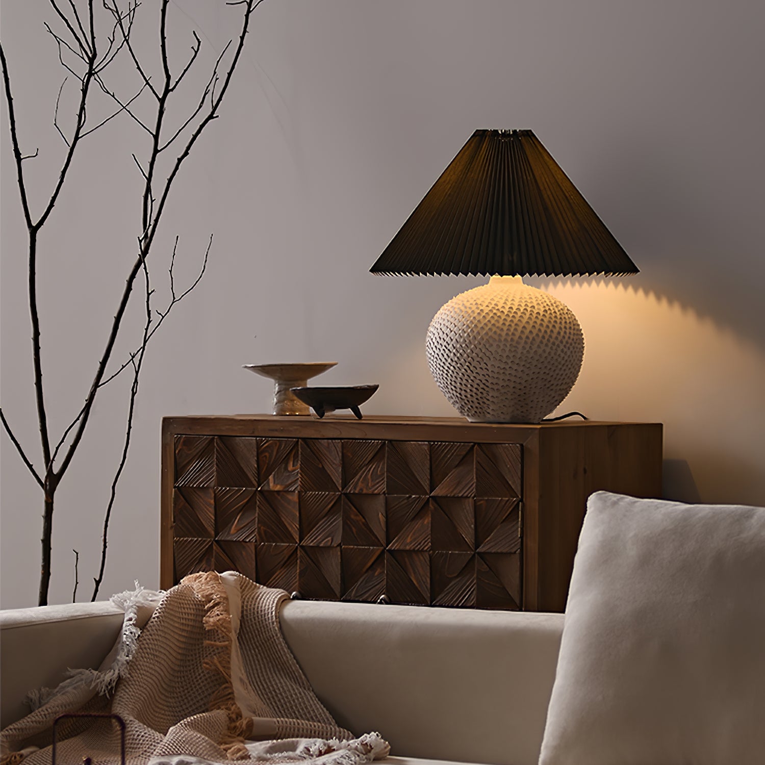 Textured Ceramic Table Light - Lumpaz