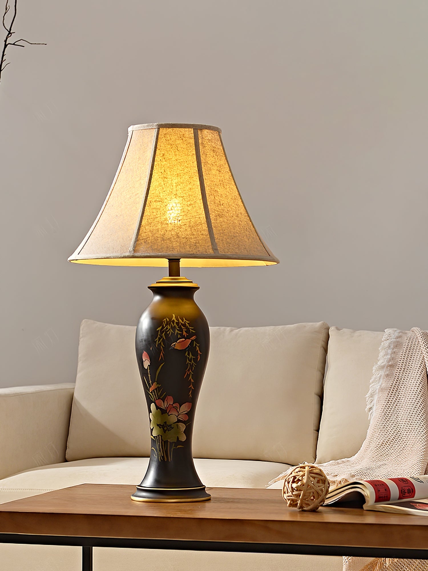 Lotus Ceramic Table Lamp - Lumpaz
