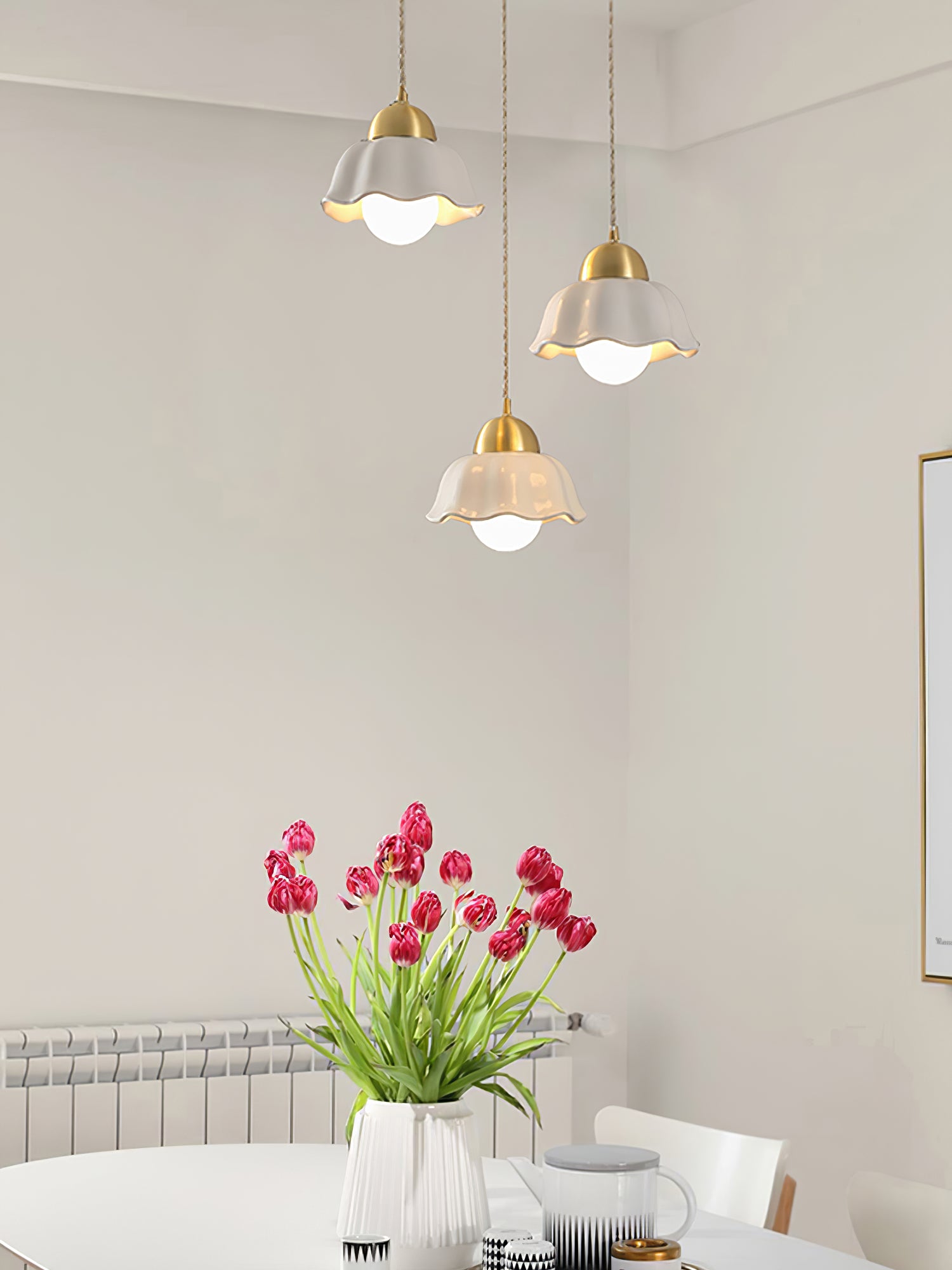 Ceramics Floral Pendant Light - Lumpaz