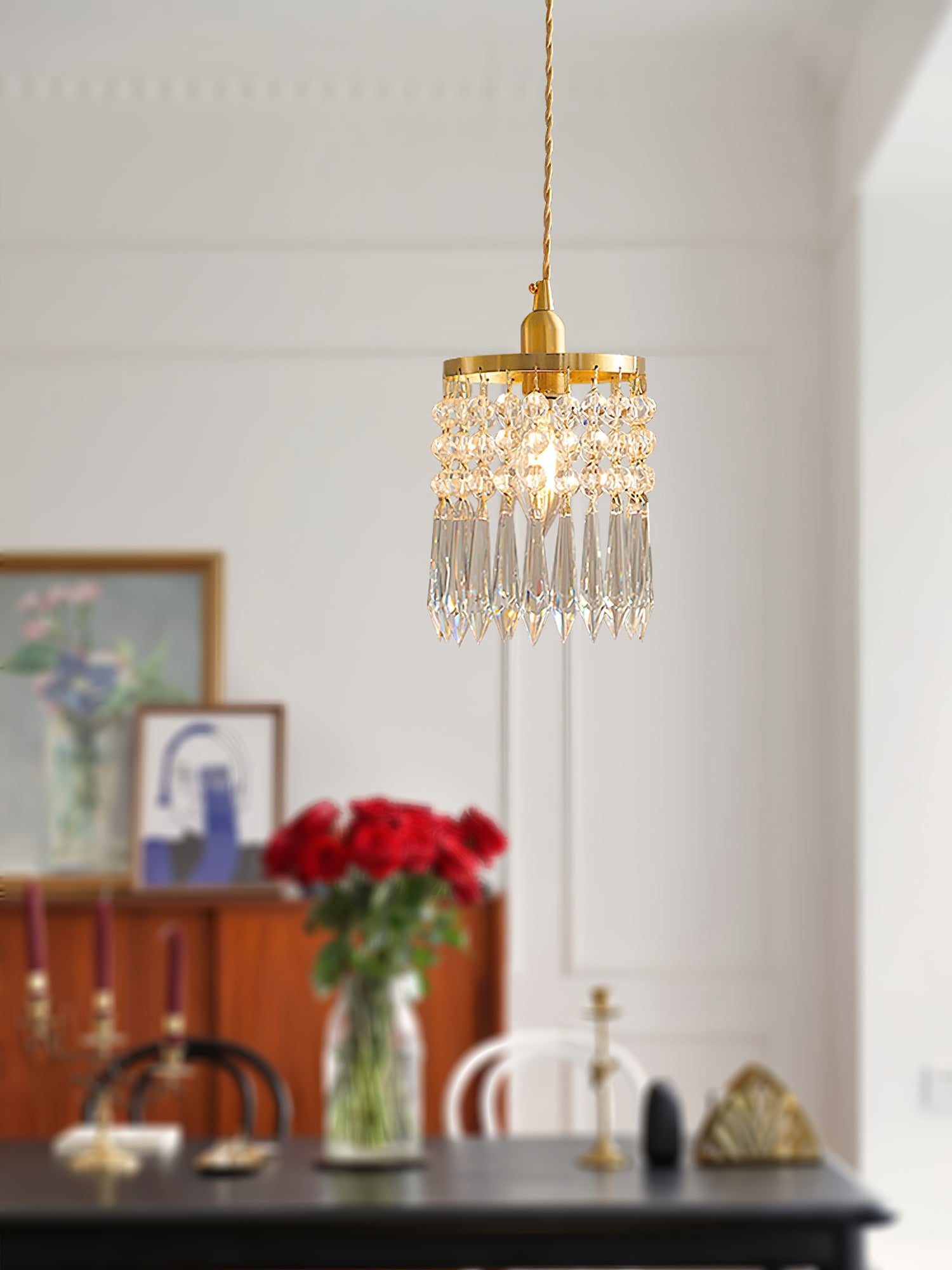 Vintage Crystal Pendant Lamp - Lumpaz