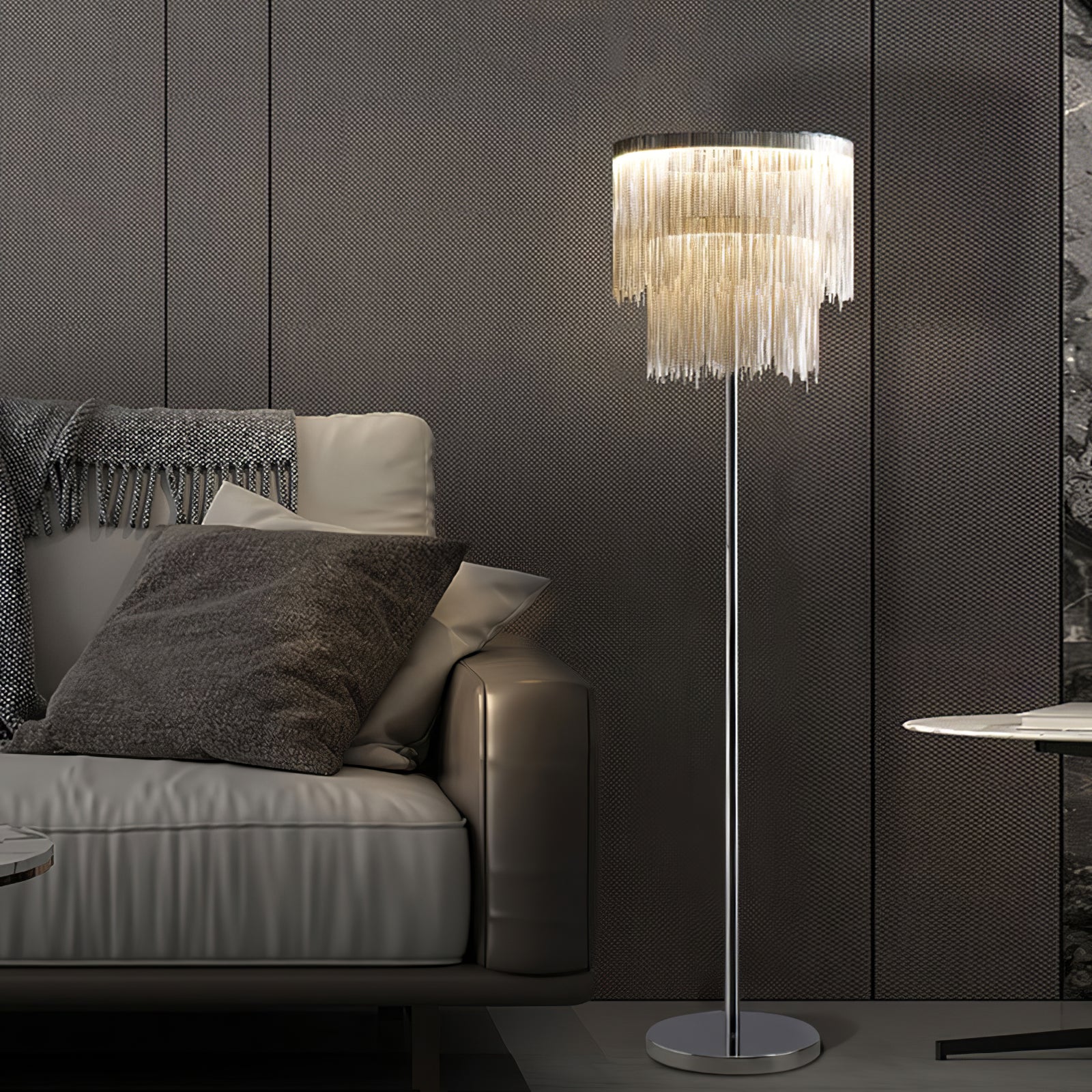 Cadena Tassel Floor Lamp - Lumpaz
