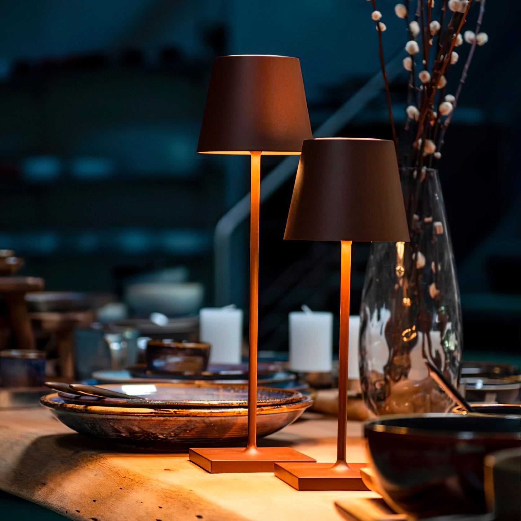 Poldina Built-in Battery Table Lamp - Lumpaz