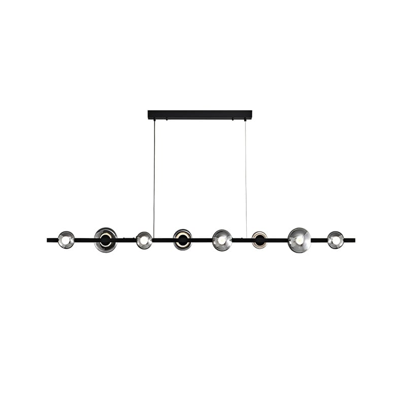 Brass Bar Glass Chandelier - Lumpaz