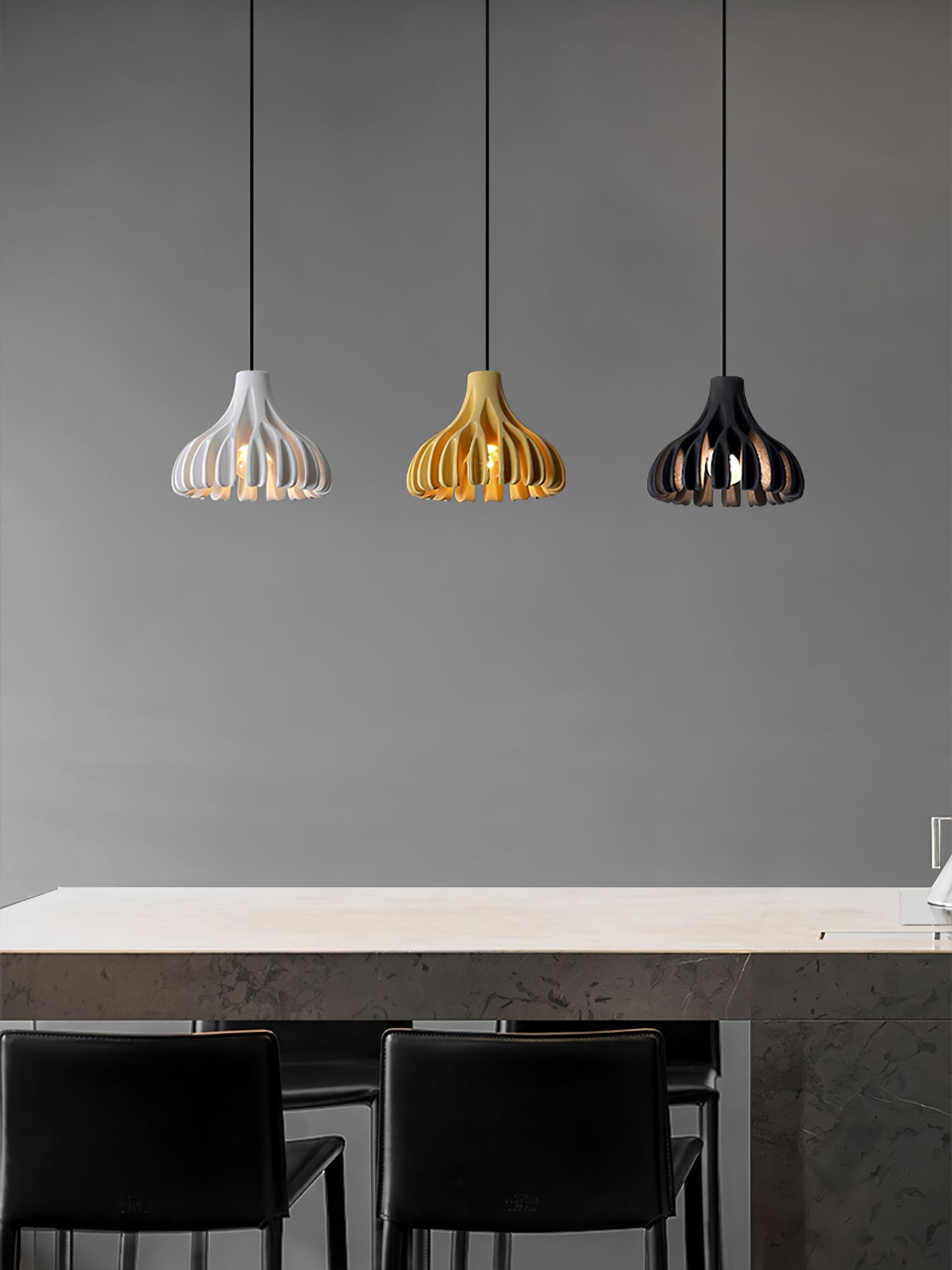 Coral Resin Pendant Lamp - Lumpaz