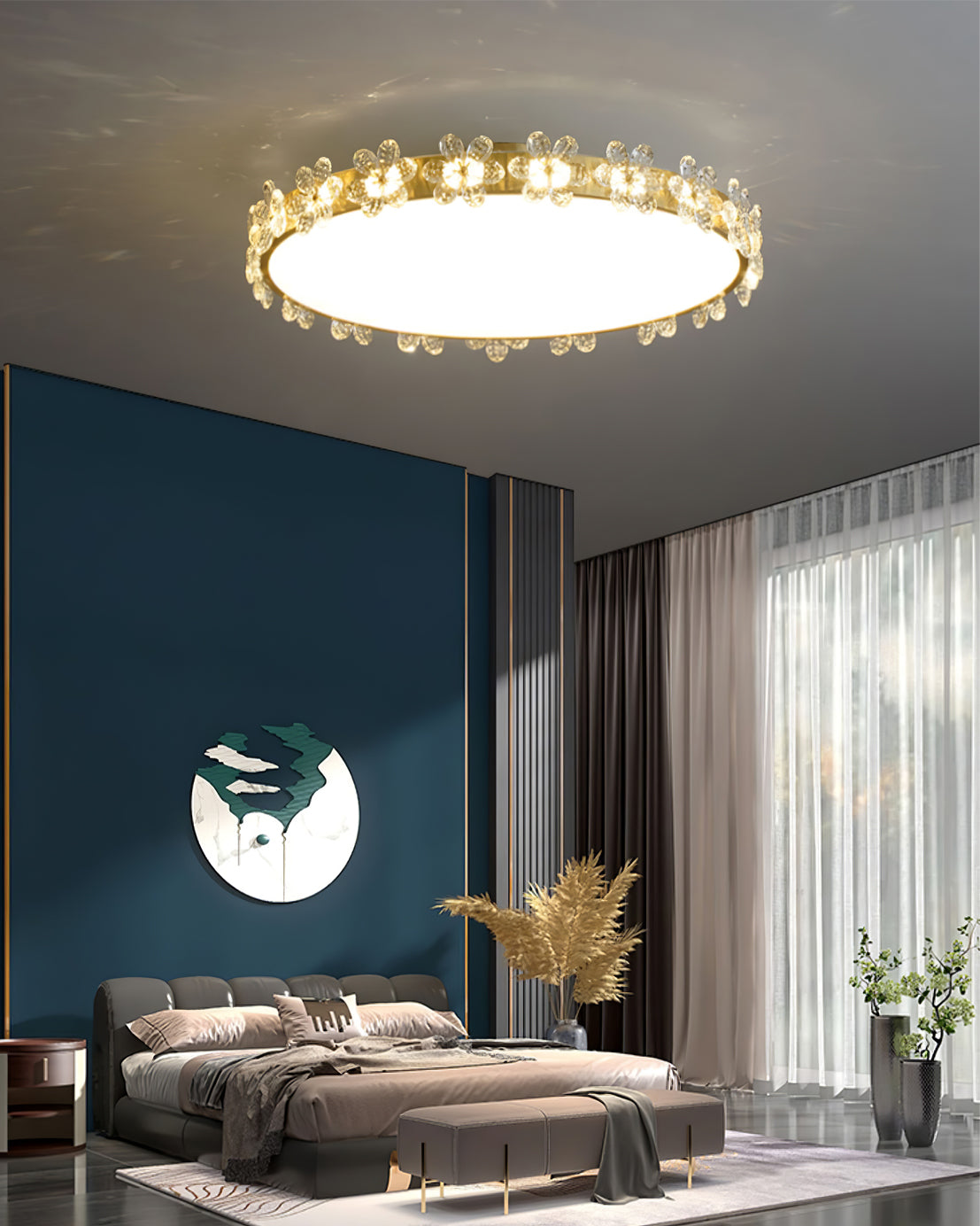 Petal Crystal Ceiling Lamp - Lumpaz