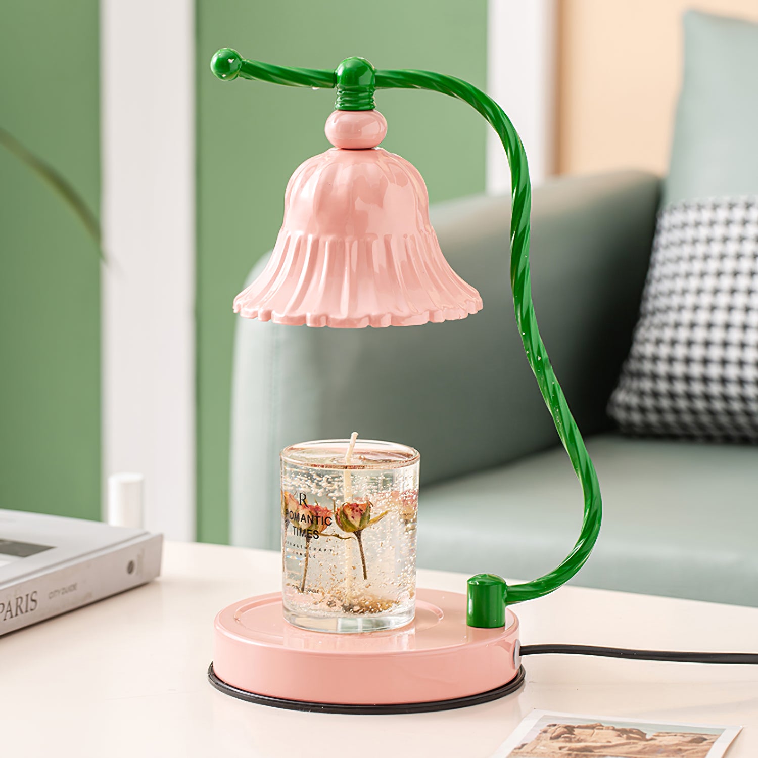 Pink Candle Table Lamp - Lumpaz
