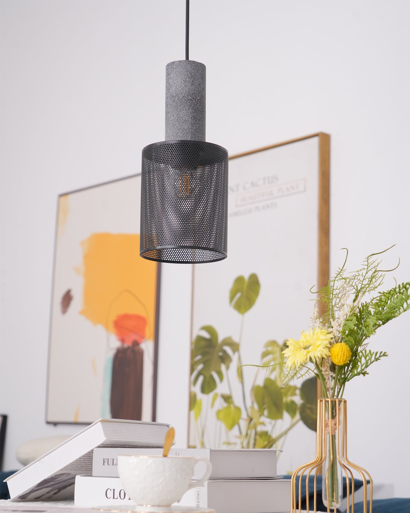 Concrete Industry Pendant Lamp - Lumpaz