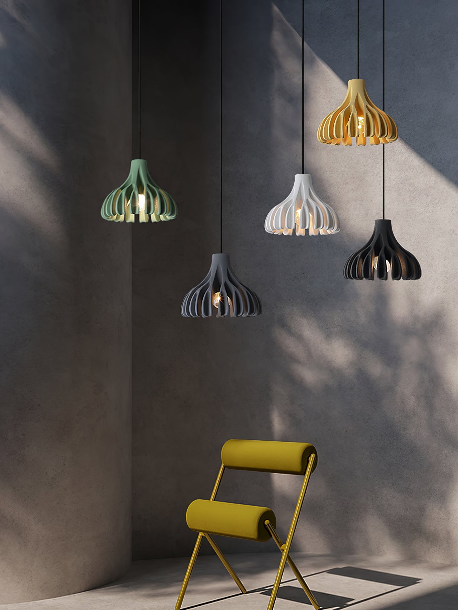 Coral Resin Pendant Lamp - Lumpaz