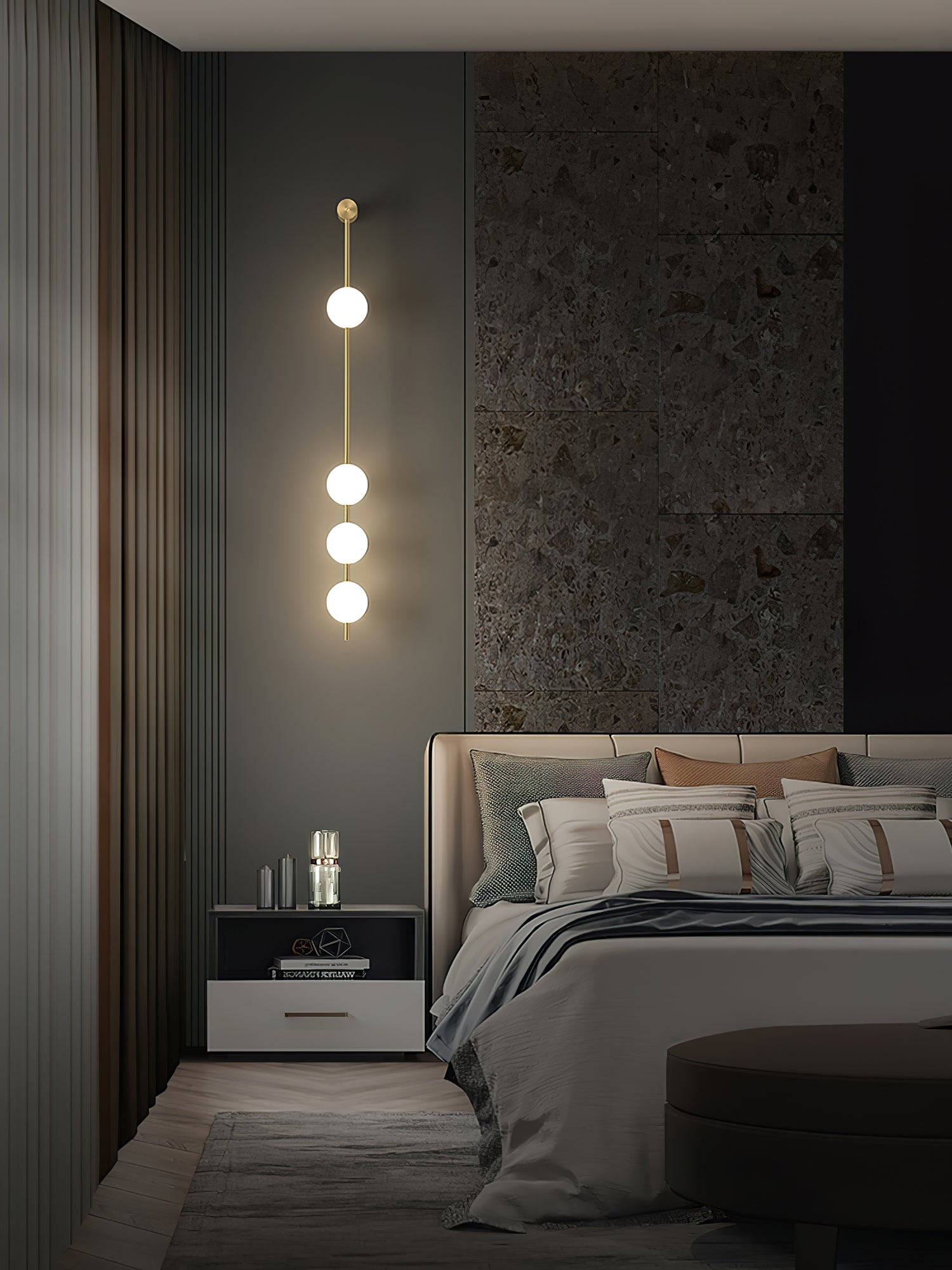 Vertical Balls Wall Lamp - Lumpaz