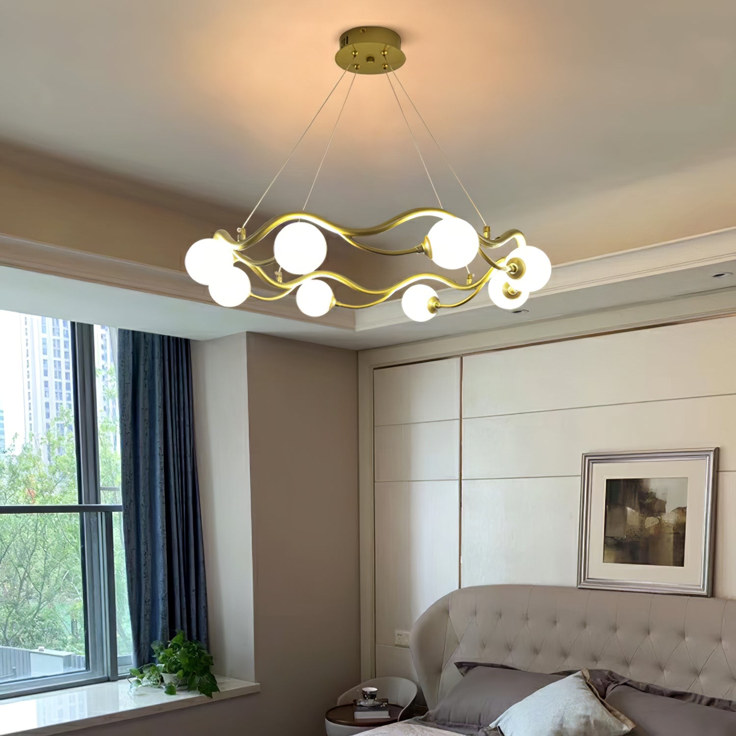 Circular Wave Chandelier - Lumpaz