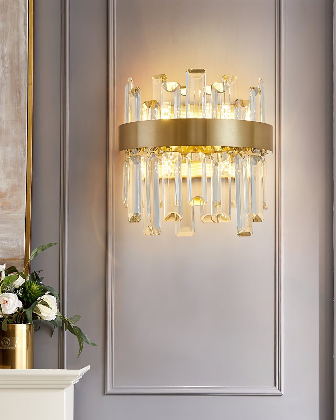 Crystal Statement Wall Lamp - Lumpaz