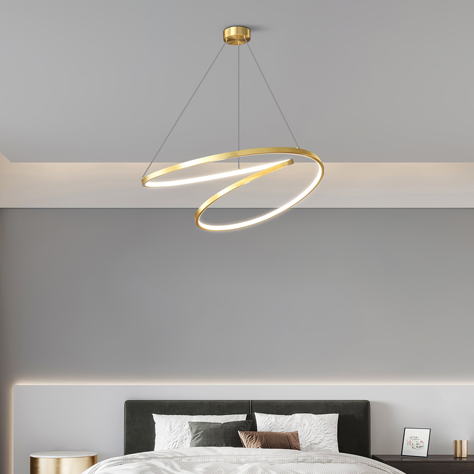 Geometric Curve Chandelier - Lumpaz
