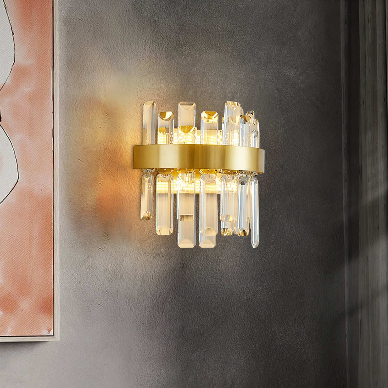 Crystal Statement Wall Lamp - Lumpaz