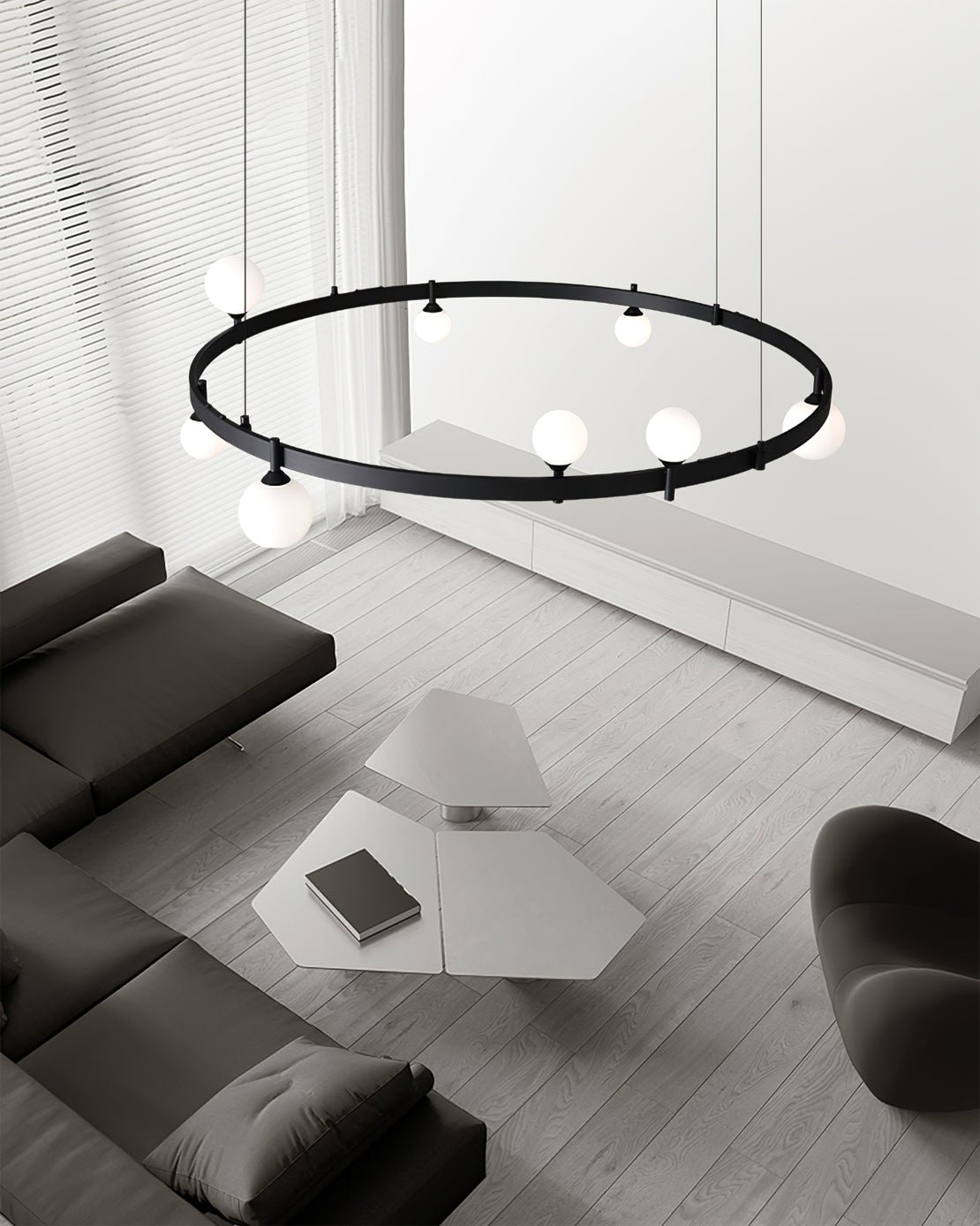 Stant Circular Chandelier - Lumpaz