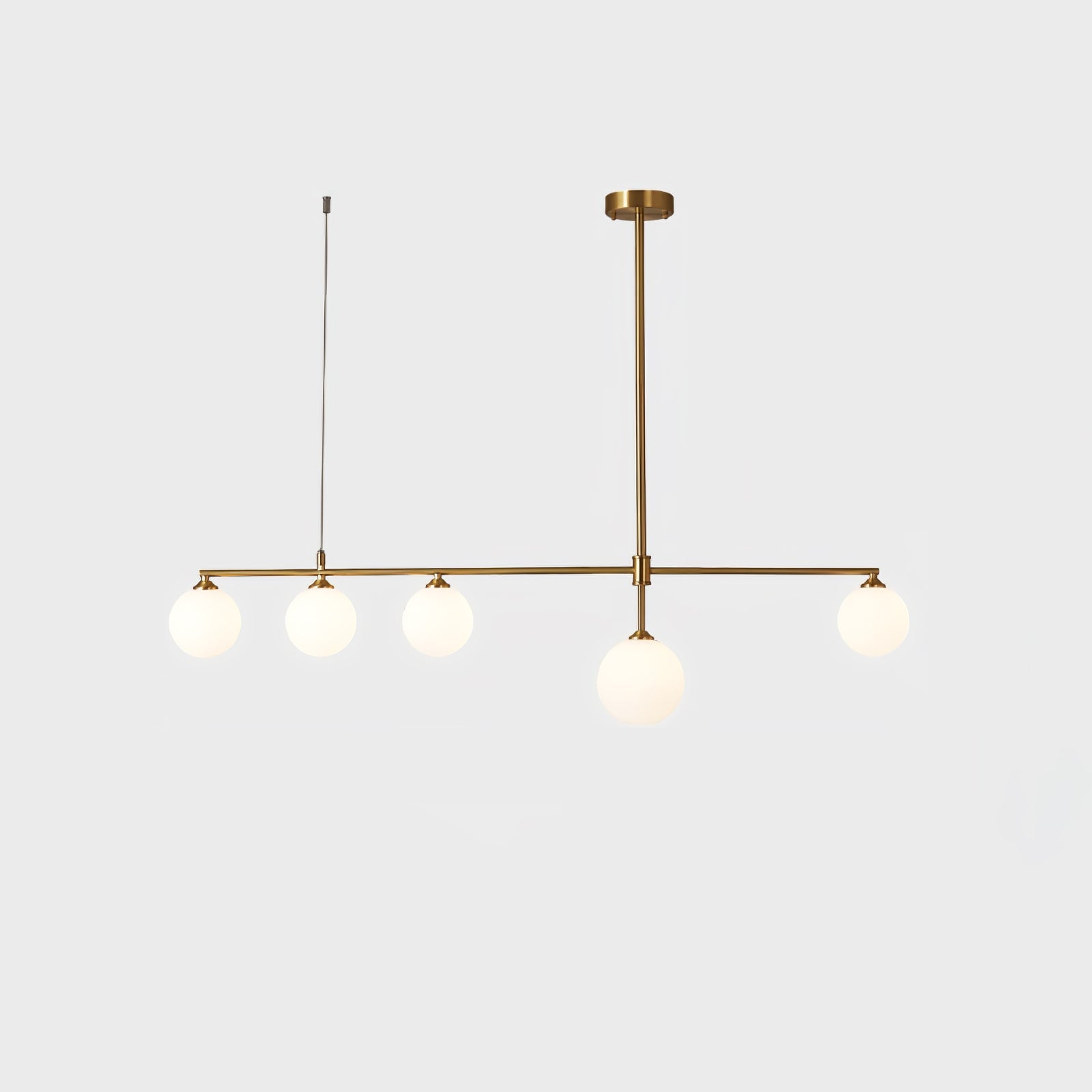 Brass Globe Chandelier - Lumpaz