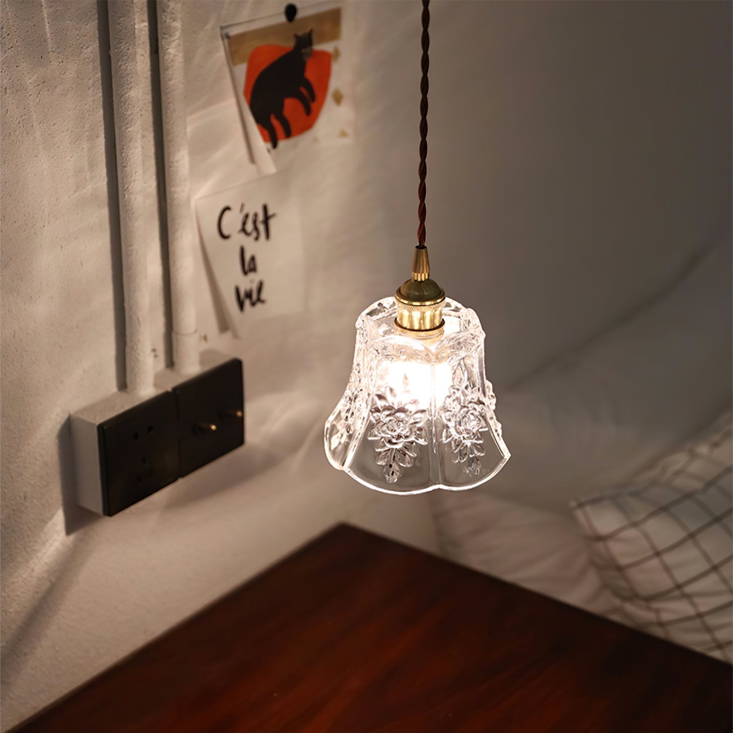 Flower Glass Pendant Lamp - Lumpaz