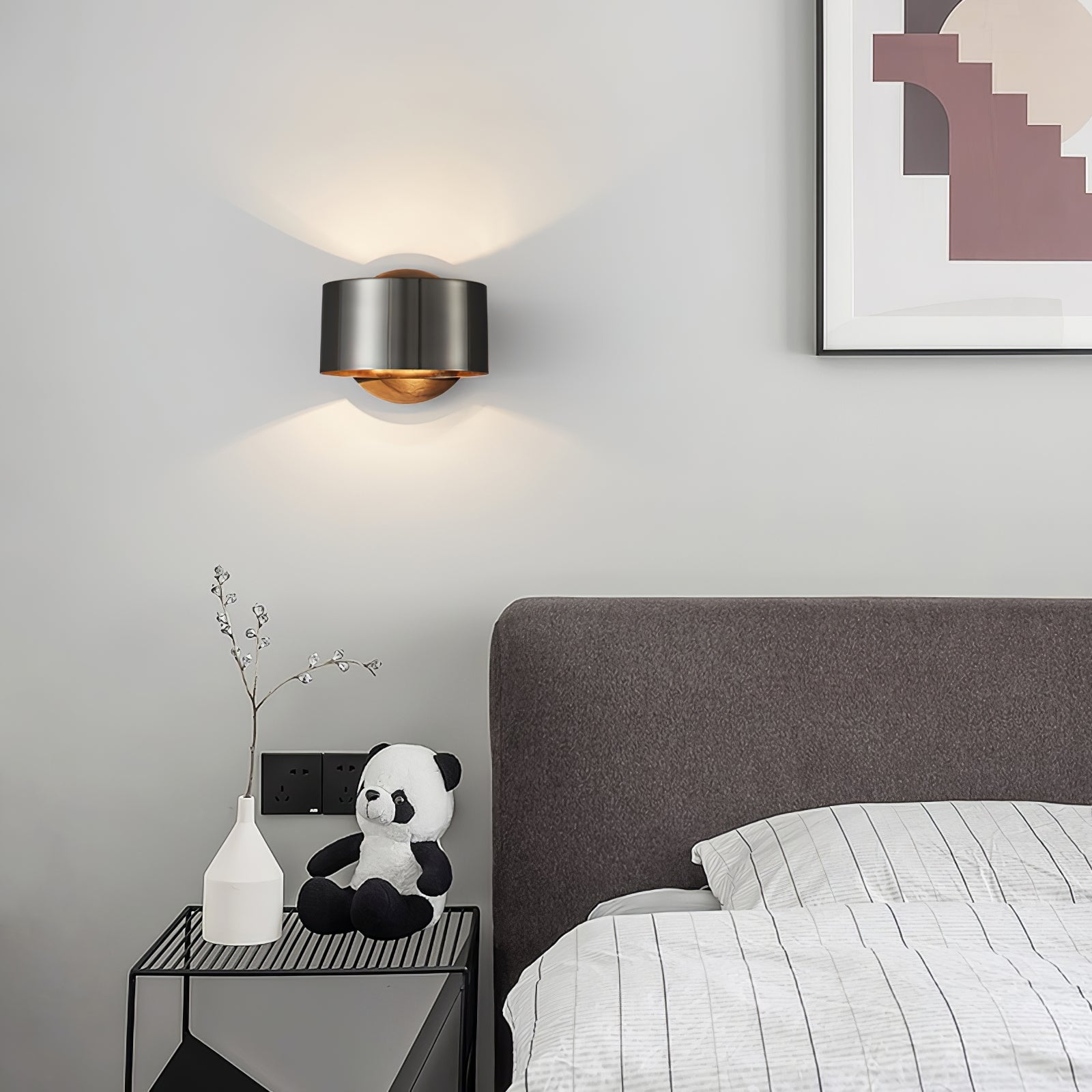 Brass Drum Wall Lamp - Lumpaz