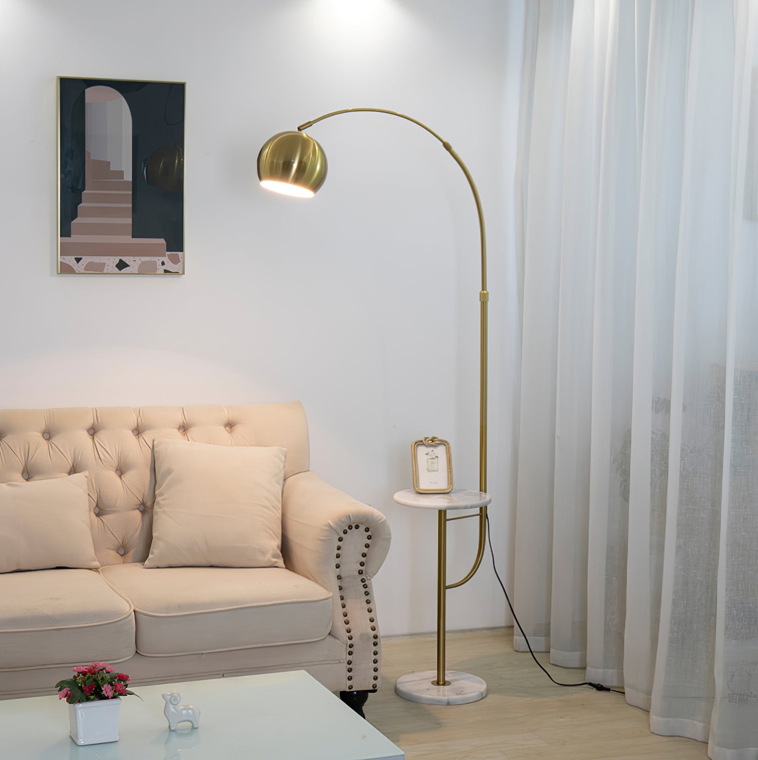 Arc Drawer Floor Lamp - Lumpaz
