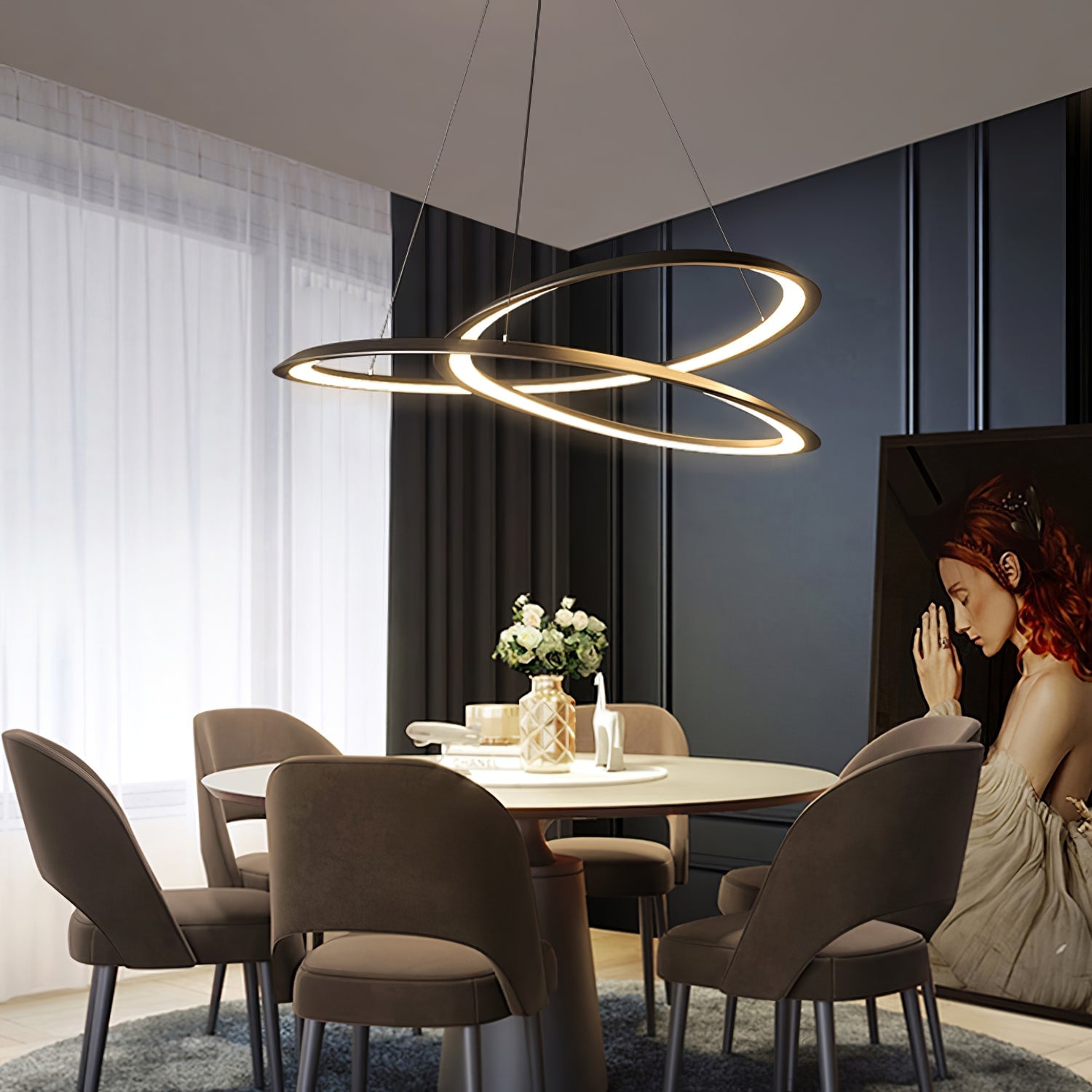 Curves LED Pendant Lamp - Lumpaz