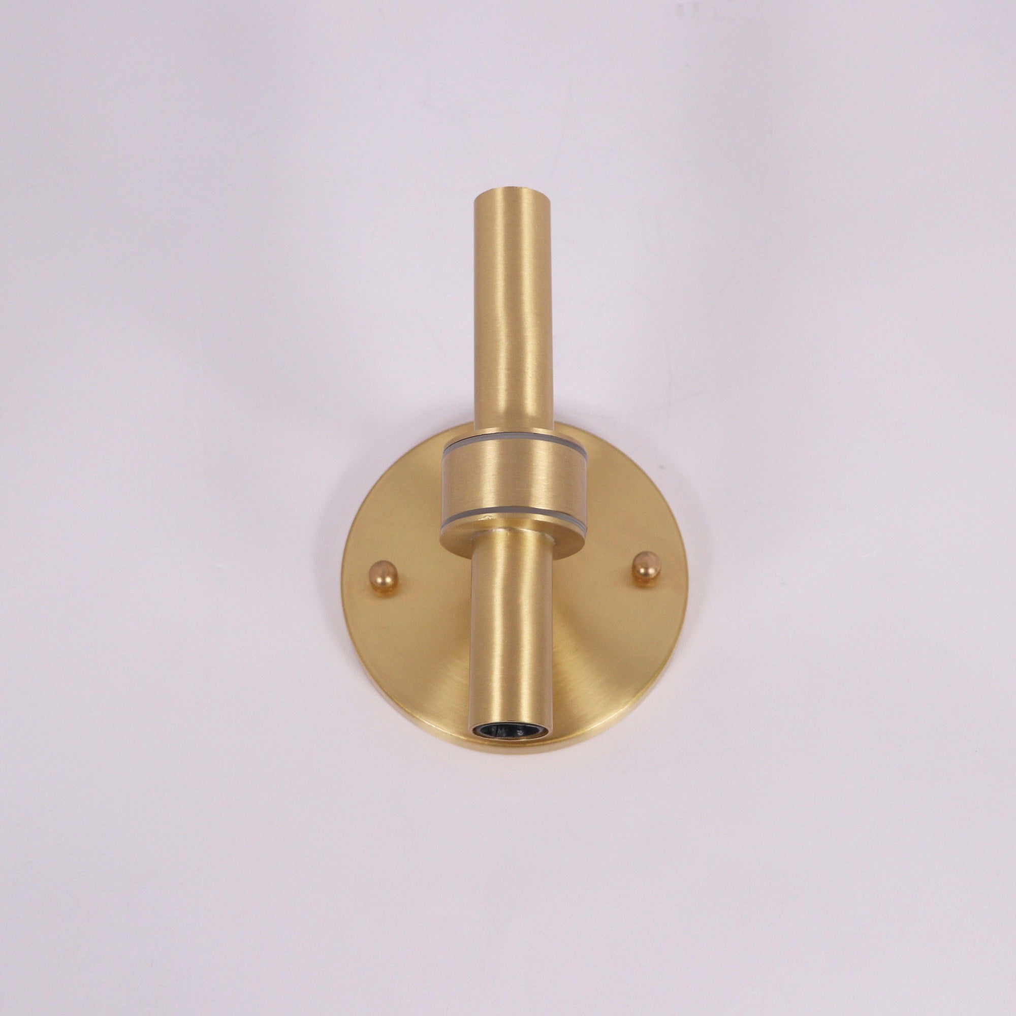 Round White Glass Bedroom Wall Lamp - Lumpaz