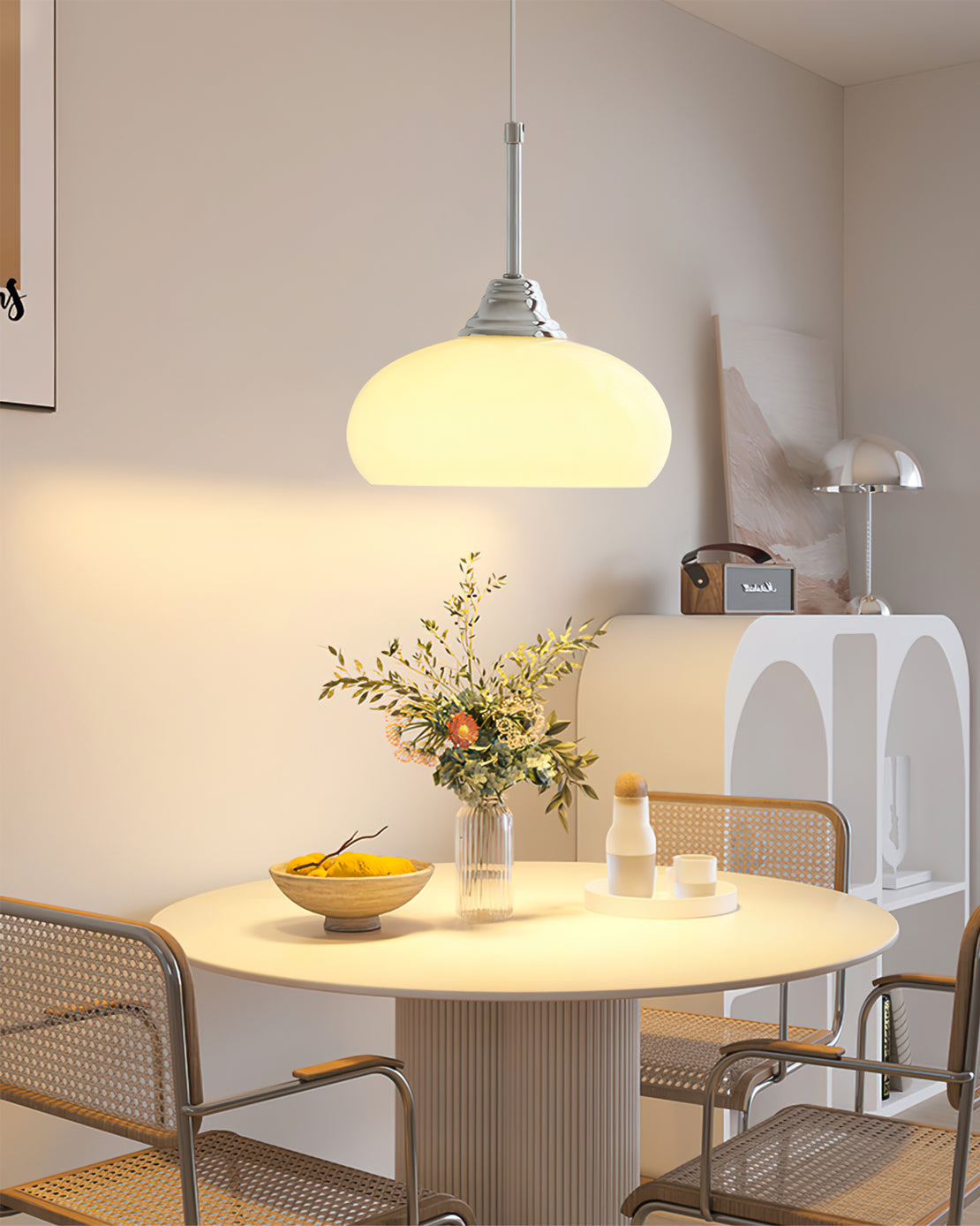 Cream Bell Pendant Lamp - Lumpaz