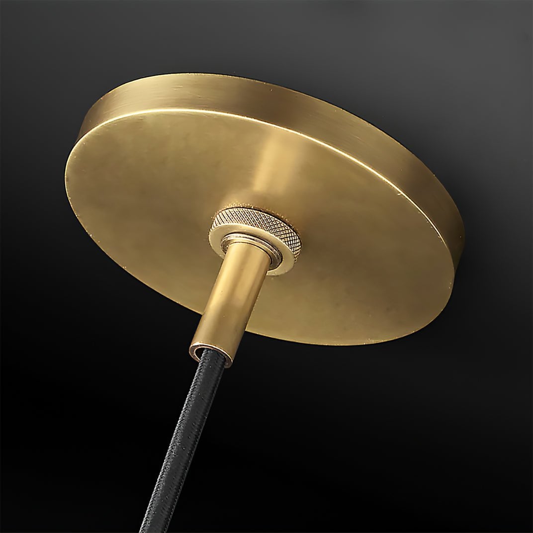 Armed Brass Pendant Lamp - Lumpaz
