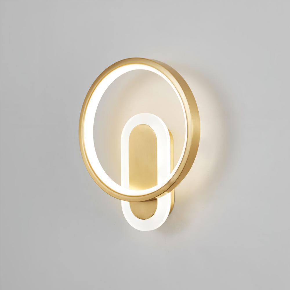 Round Brass Wall Lamp - Lumpaz