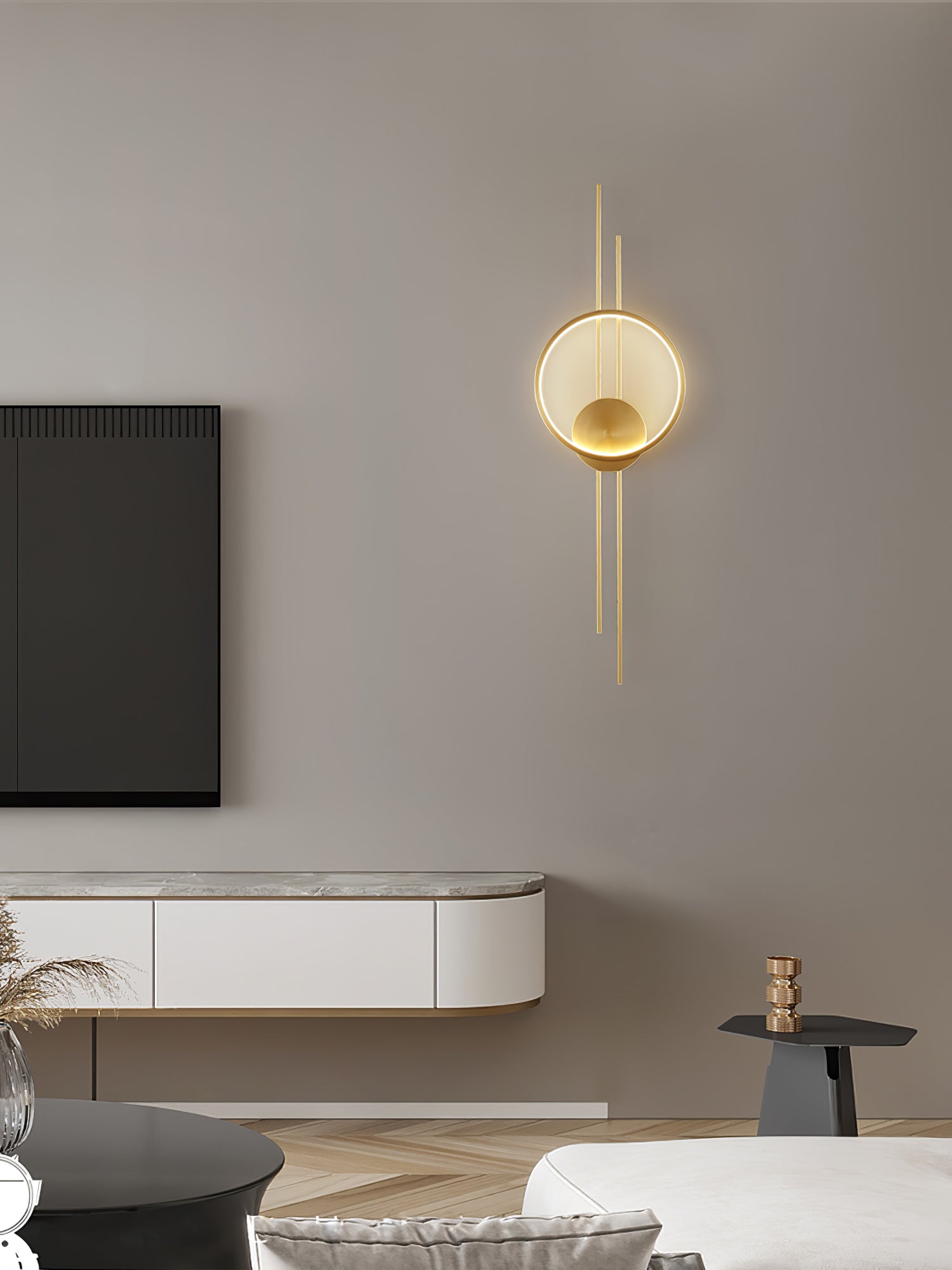 Circle And Line Wall Lamp - Lumpaz