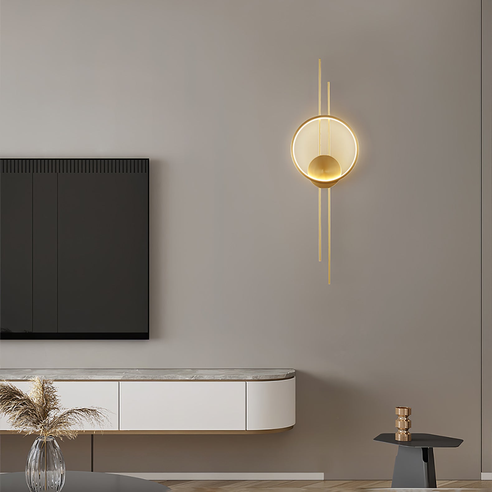 Circle And Line Wall Lamp - Lumpaz