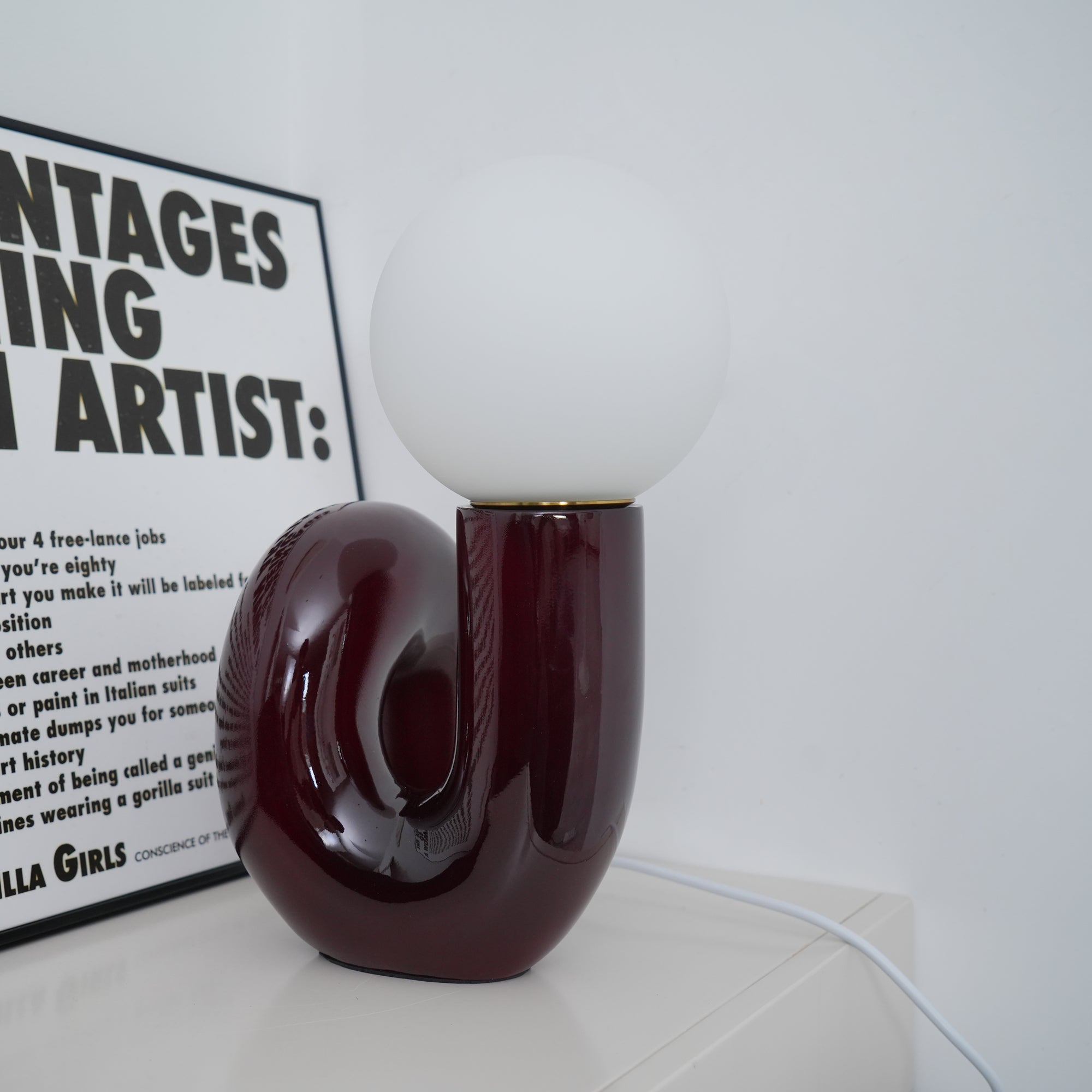 Spiral Glass Table Lamp - Lumpaz