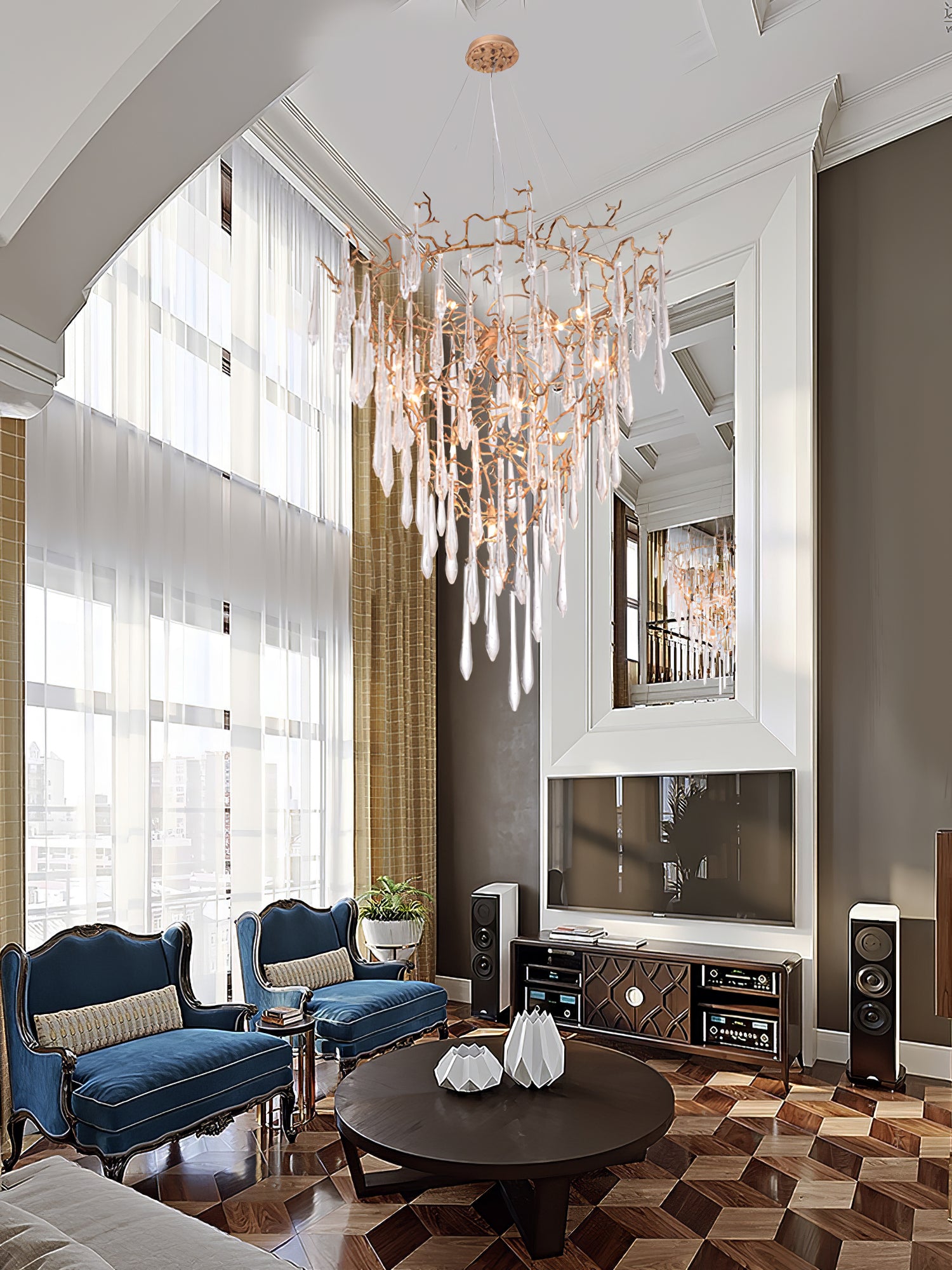 Aqua Parable Chandeliers - Lumpaz